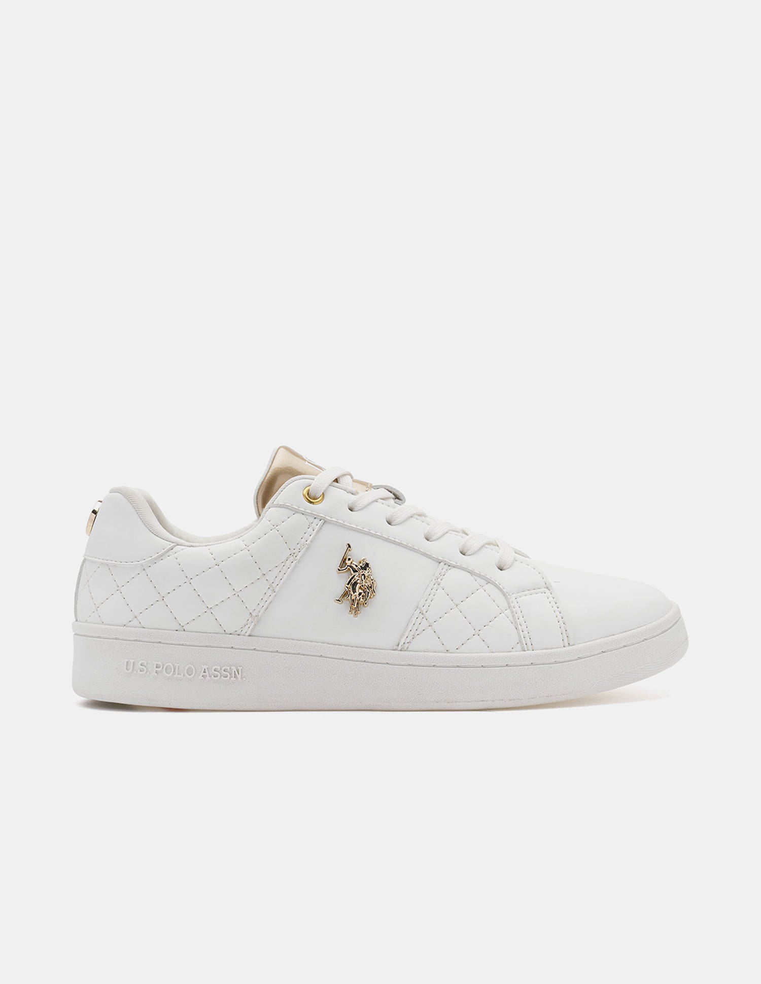 Simone 3.0 Off White Quilting Detail Sneakers Shoes Off White - U.S. Polo Assn. India | Large