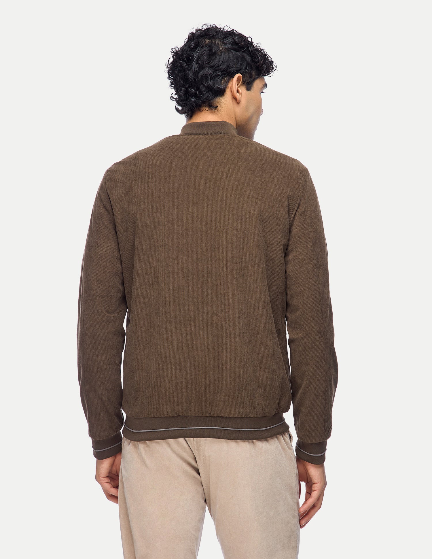 Brand Applique Regular Fit Bomber Jacket Choco - U.S. Polo Assn. India | Large