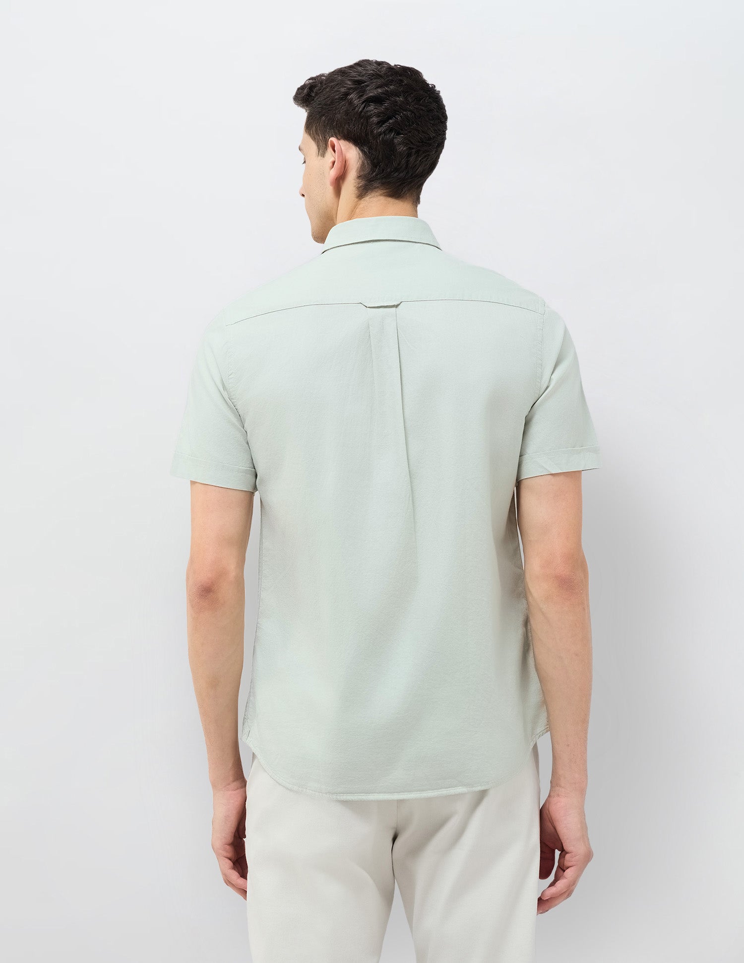 Tailored Fit Vertical Striped Shirt Green - U.S. Polo Assn. India | Large
