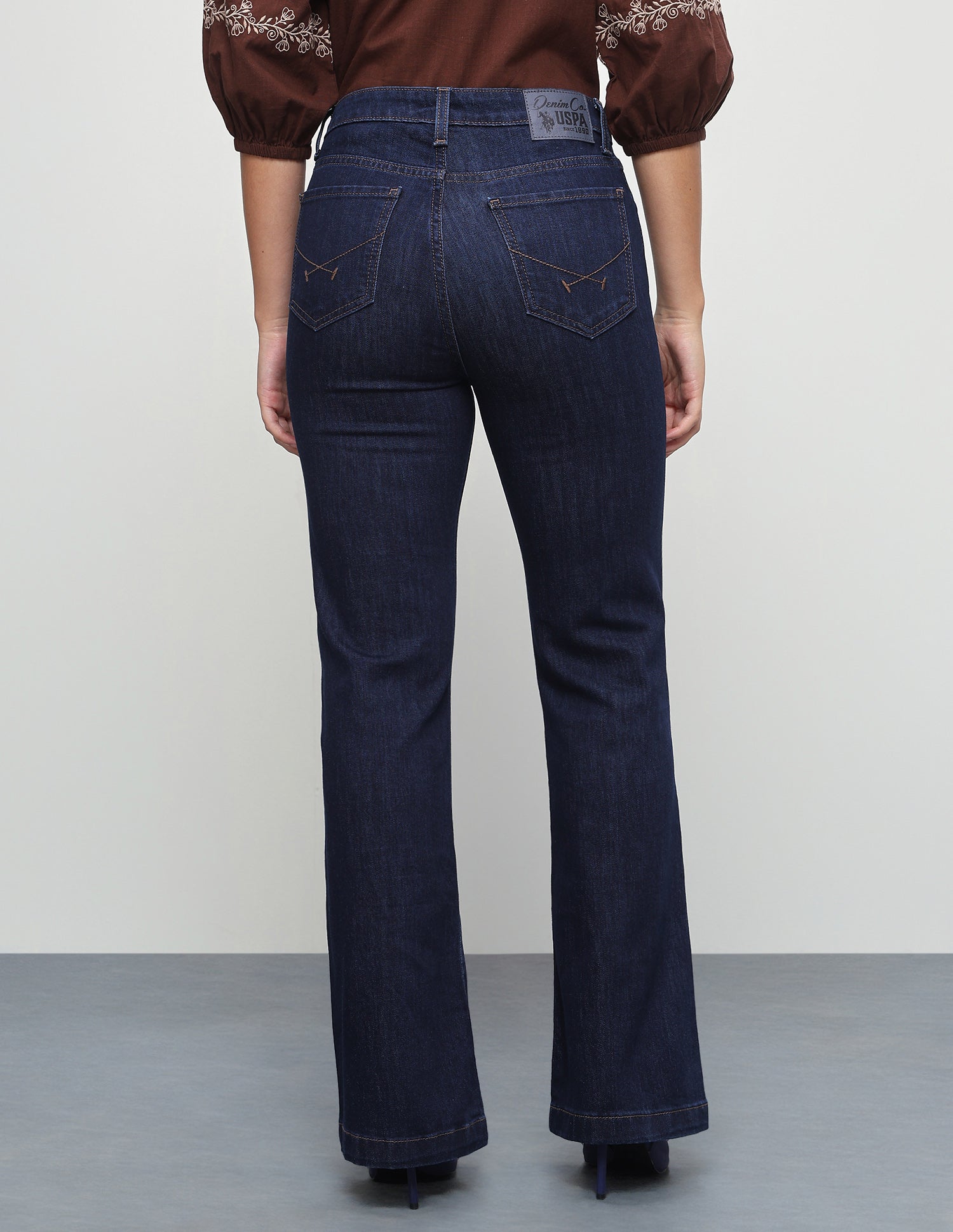 Rinsed Bootcut Fit Jeans Blue - U.S. Polo Assn. India | Large