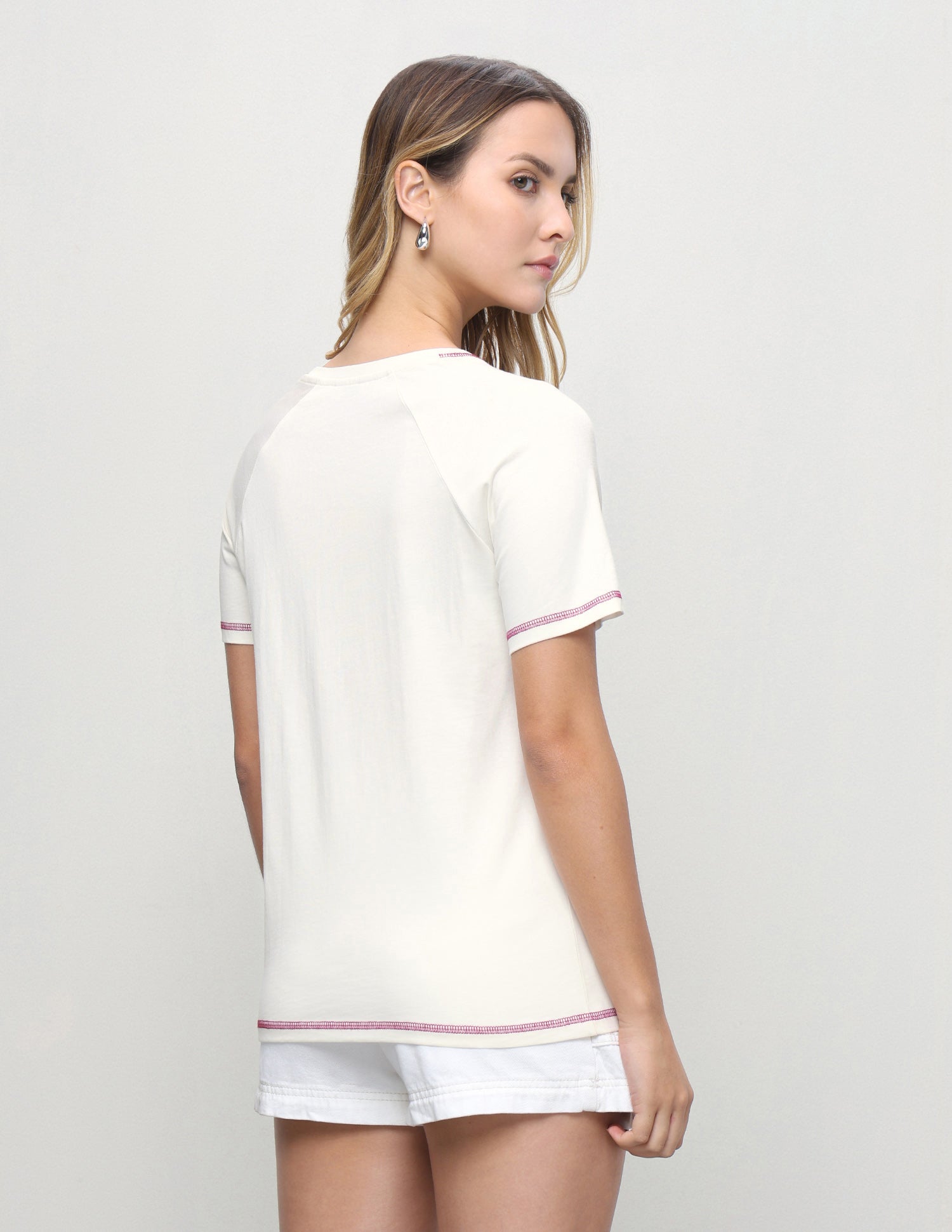 Brand Printed Regular Fit T-Shirt Off White - U.S. Polo Assn. India | Large