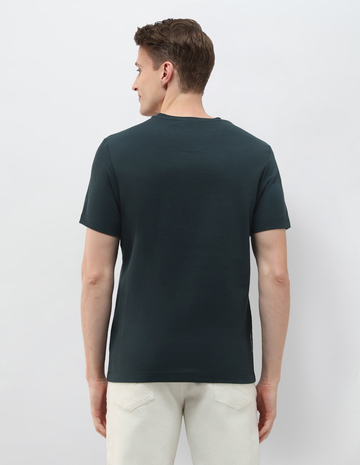 Brand Embossed Black & Gold Slim Fit T-Shirt Teal - U.S. Polo Assn. India | Large