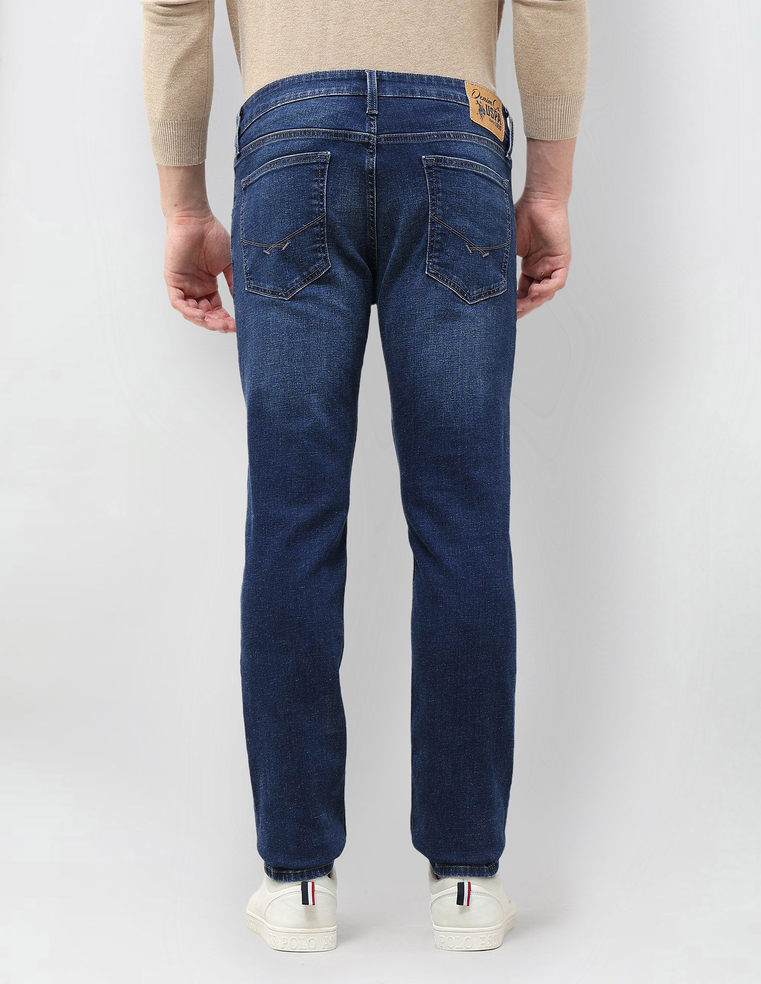 Brandon Slim Tapered Fit Whiskered Jeans Wash - U.S. POLO ASSN. | Large