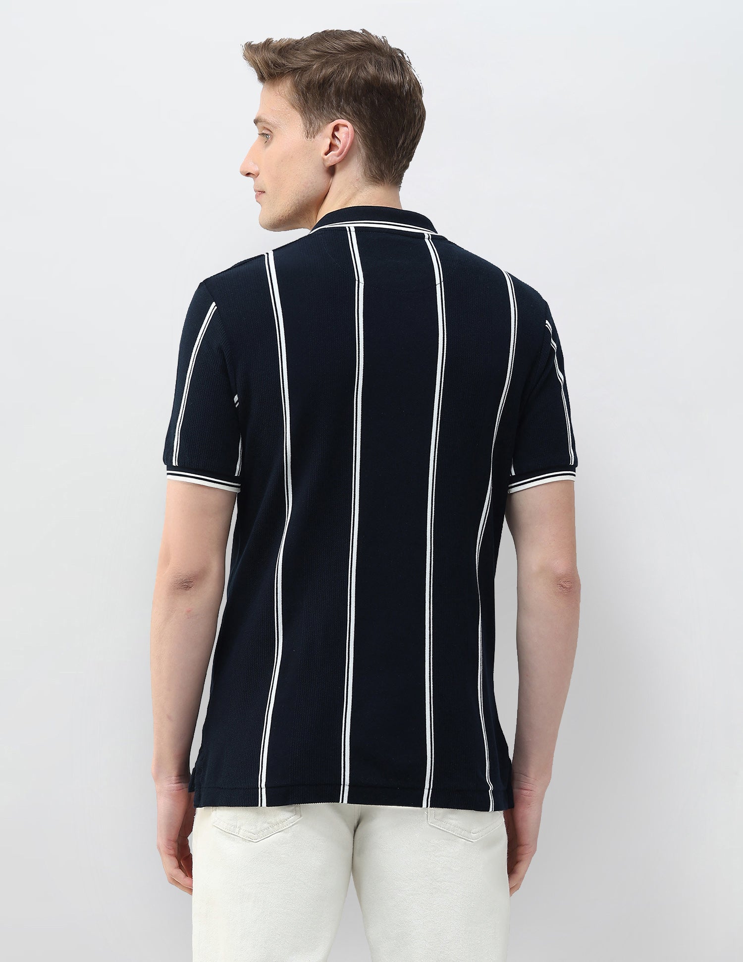 Motel On The Coast Muscle Fit Polo Shirt Navy - U.S. Polo Assn. India | Large