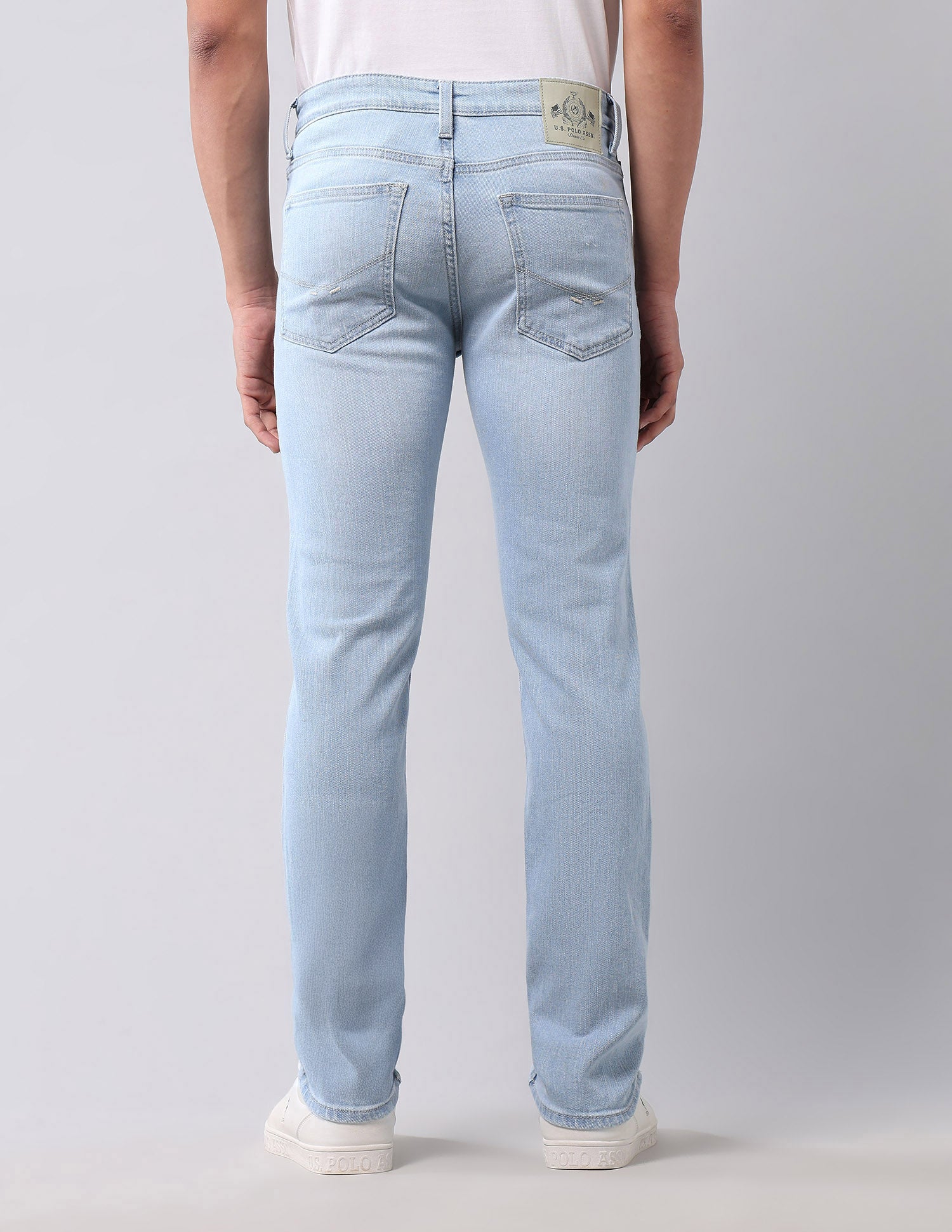 Regallo Skinny Fit Blue Jeans Light Blue - U.S. Polo Assn. India | Large