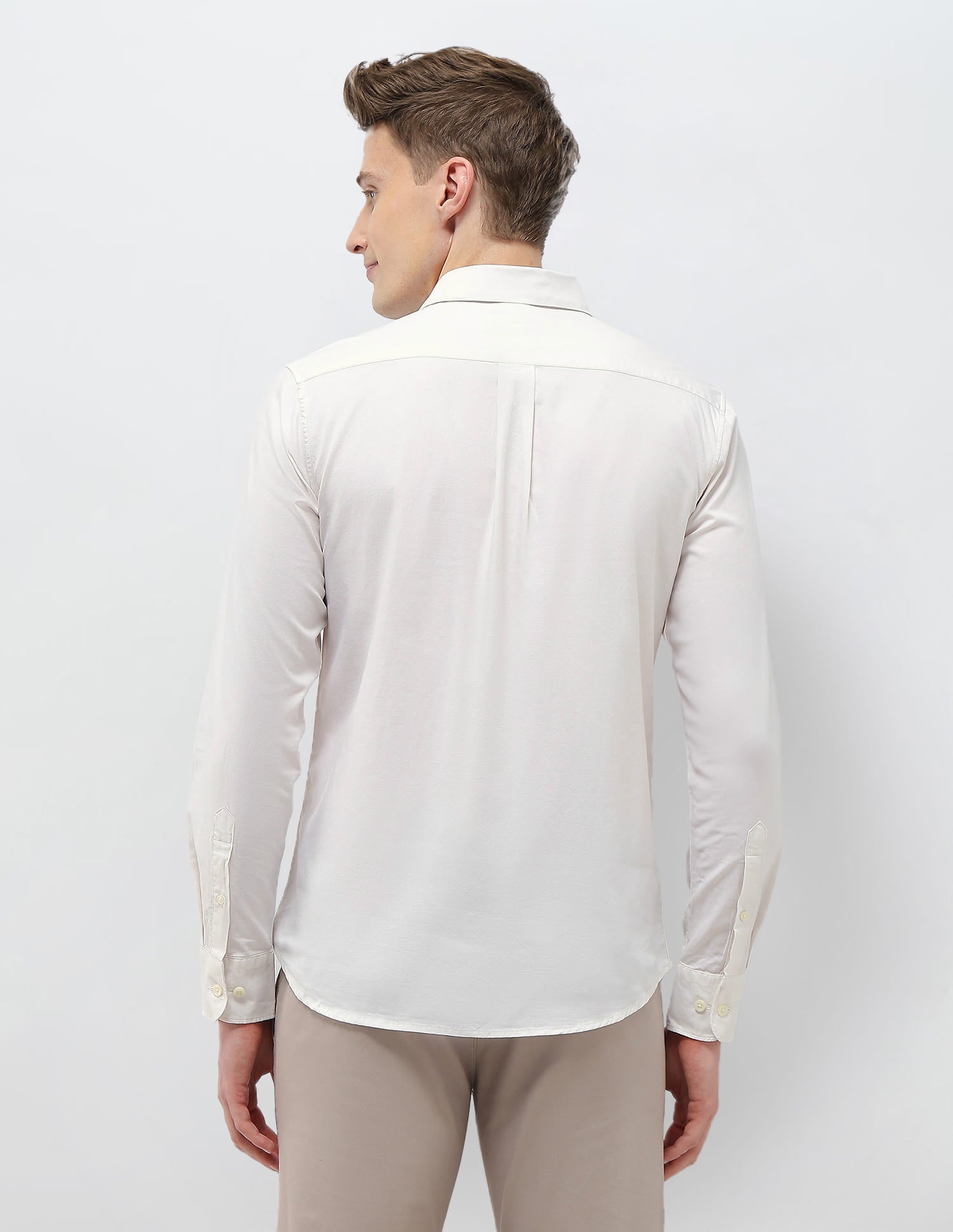 Casa De Campo Regular Fit Shirt Ivory - U.S. Polo Assn. India | Large
