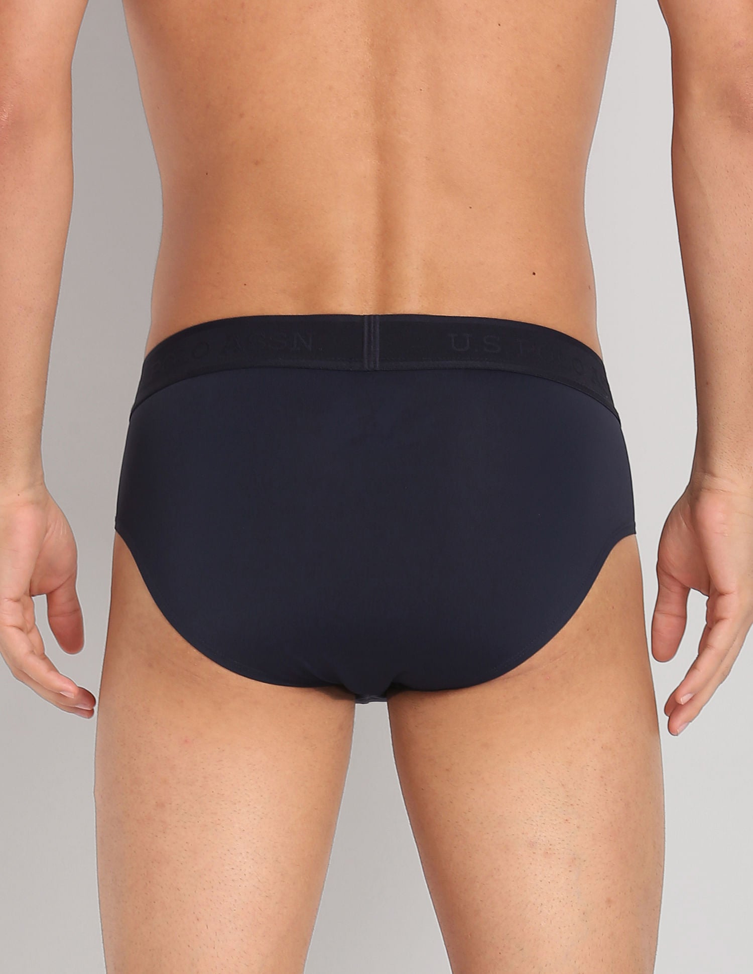 Nylon Stretch Moisture Wicking AB001 Active Briefs - Pack Of 1 Navy - U.S. POLO ASSN. | Large