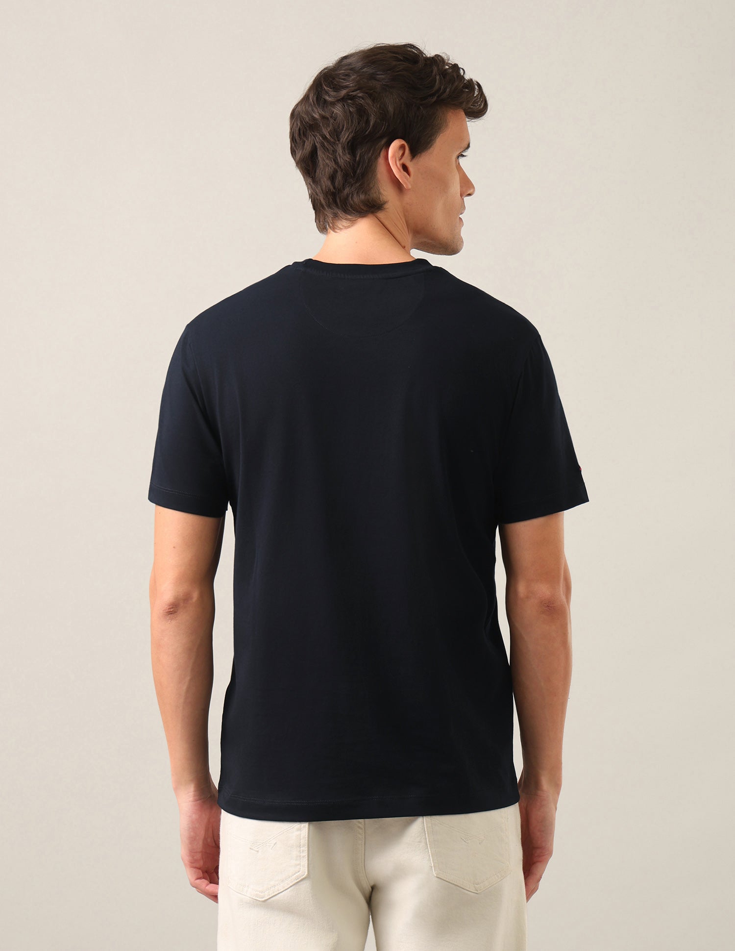 Graphic Brand Printed Slim Fit T-Shirt Navy - U.S. Polo Assn. India | Large