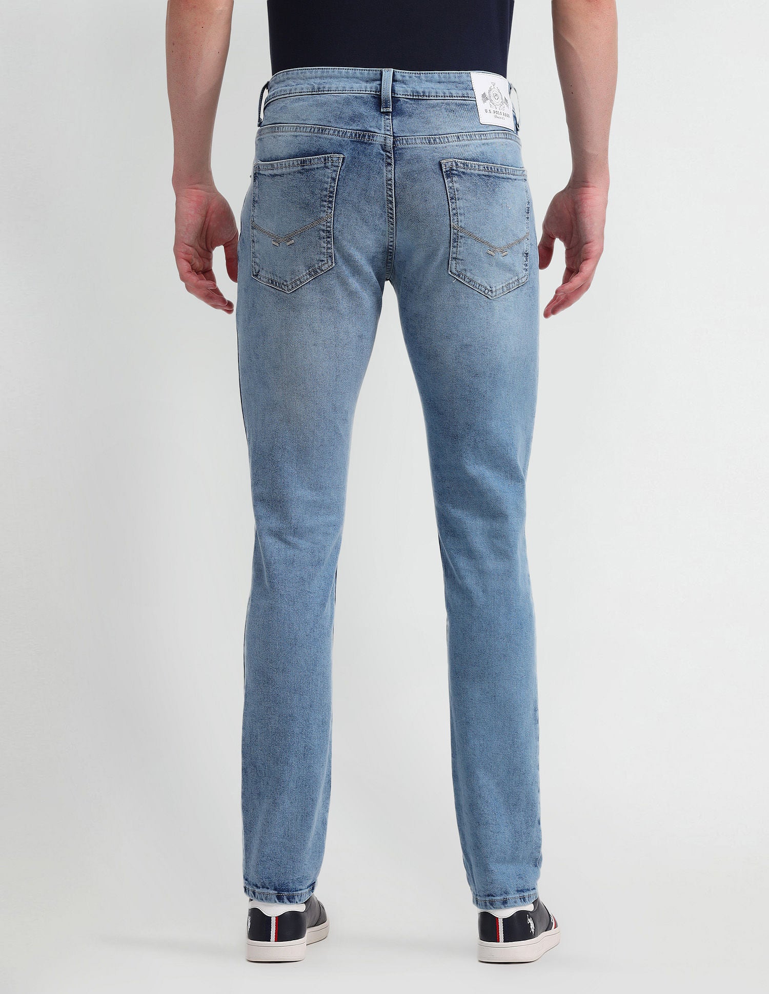 Brandon Slim Tapered Blue Jeans Blue - U.S. Polo Assn. India | Large