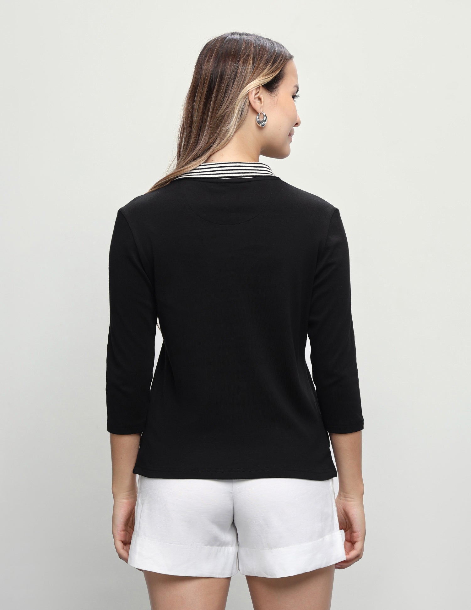Solid Regular Fit Polo Shirt Black - U.S. Polo Assn. India | Large