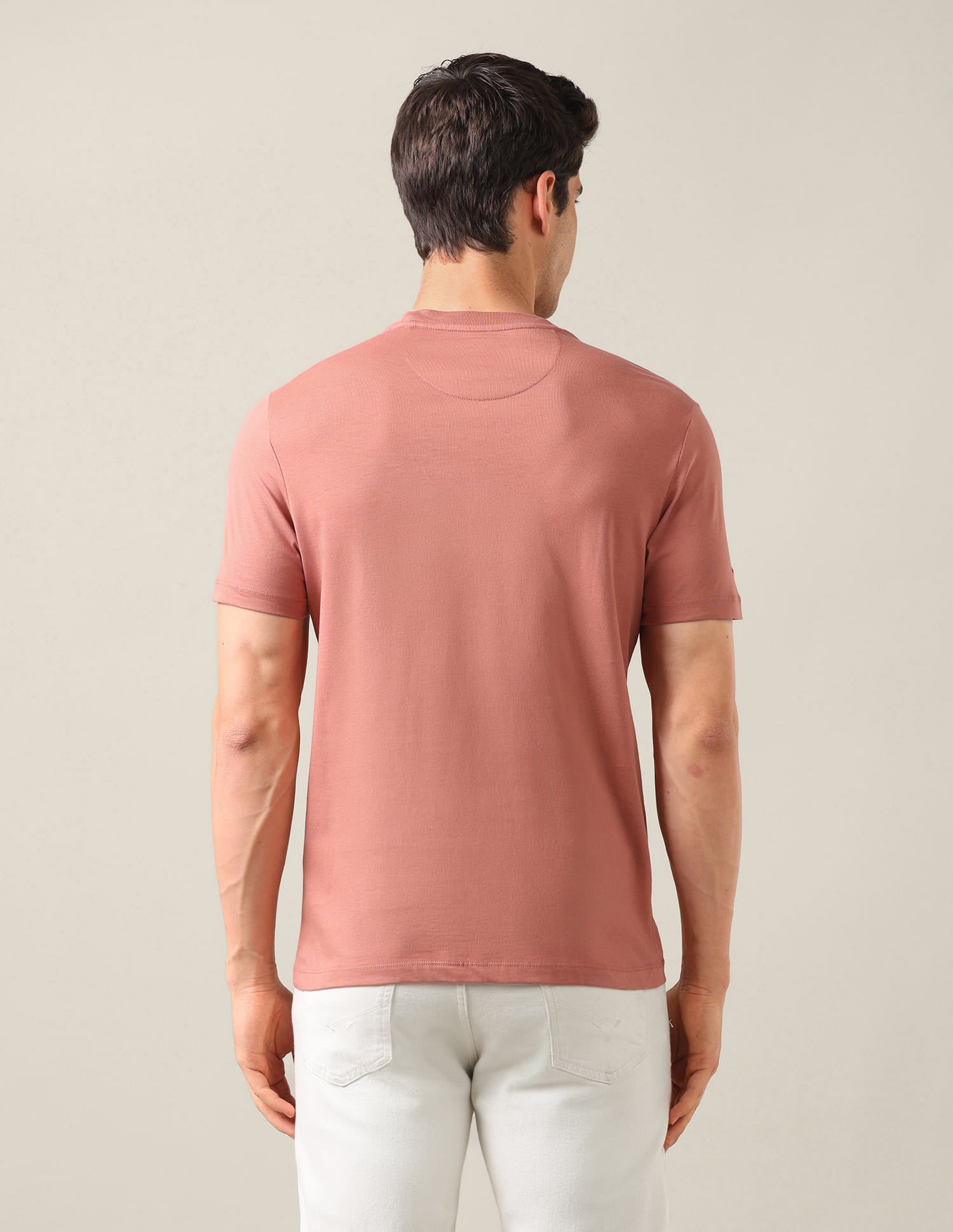 Graphic Brand Printed Slim Fit T-Shirt Orange - U.S. Polo Assn. India | Large