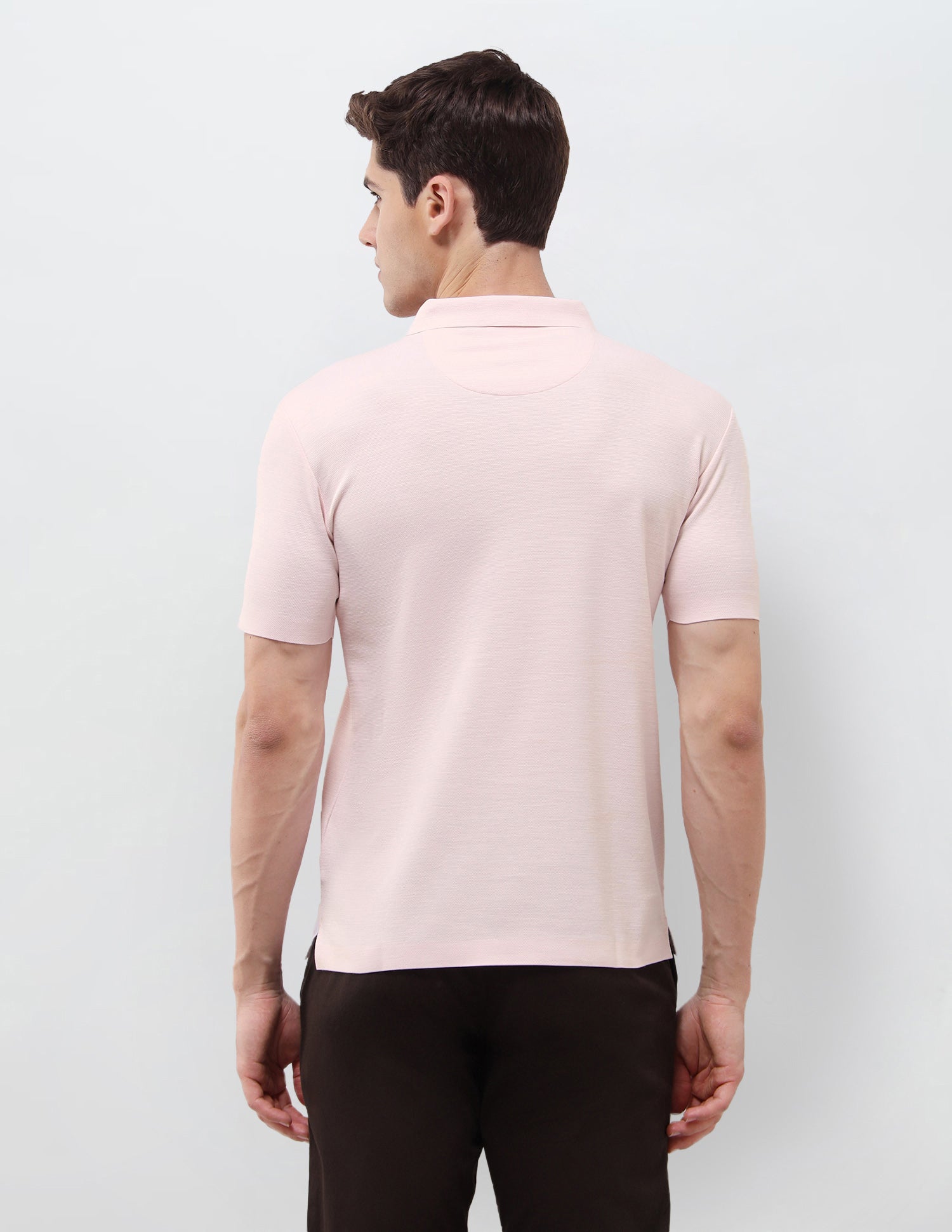 Solid Slim Fit Polo Shirt Pink - U.S. Polo Assn. India | Large