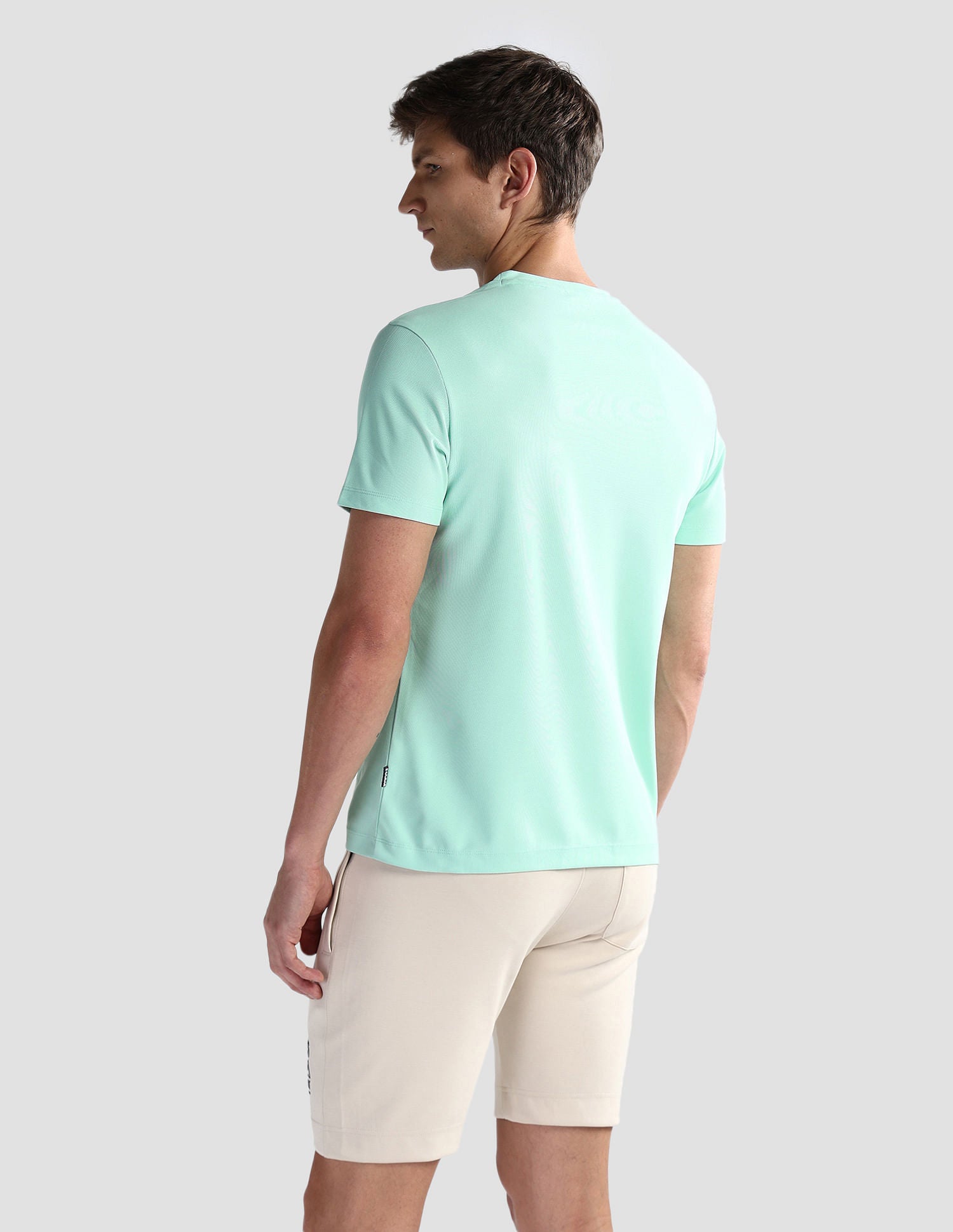 Slim Fit Honeycomb T-Shirt Mint - U.S. Polo Assn. India | Large