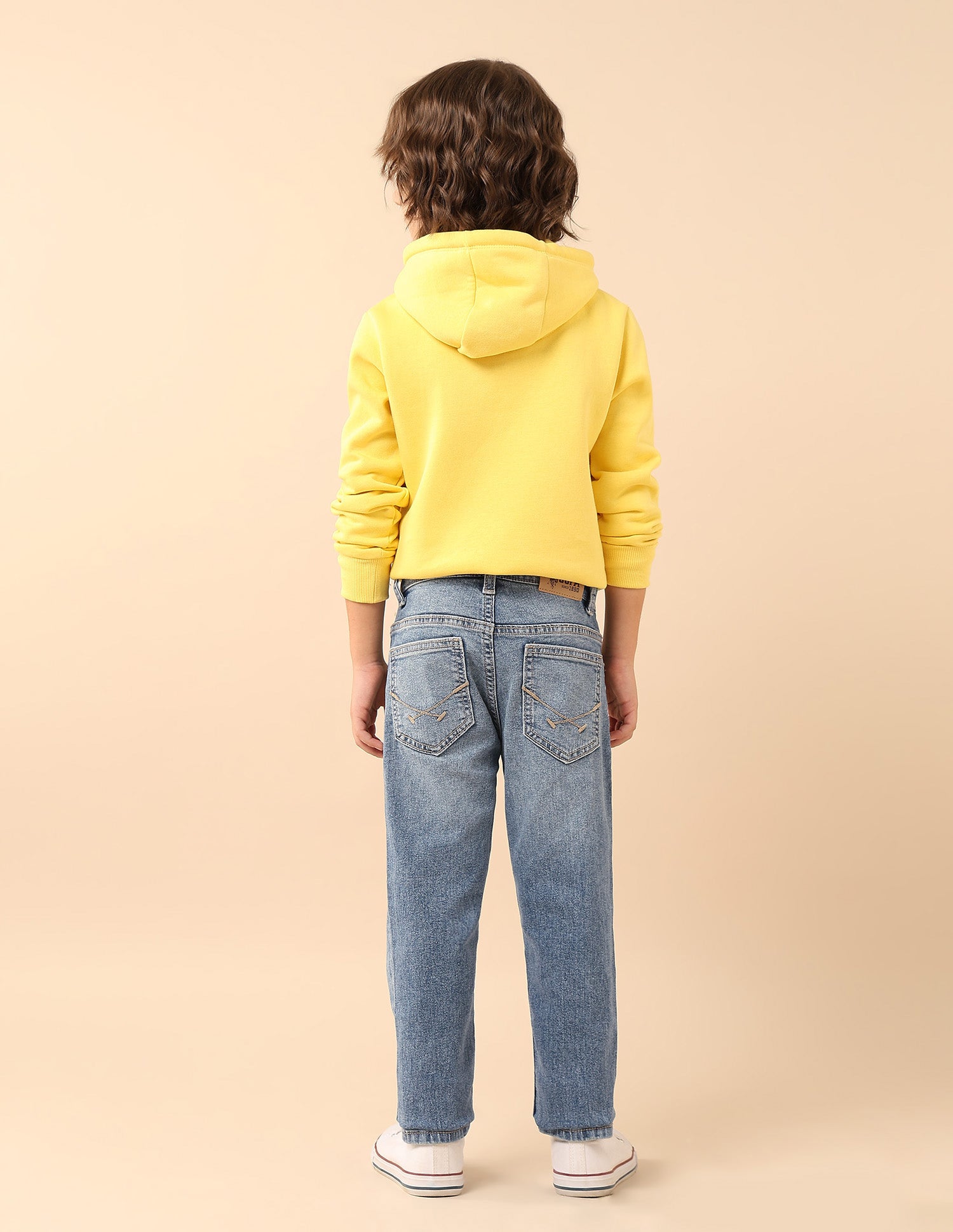 Boys Slim Fit Whiskered Jeans Blue - U.S. POLO ASSN. | Large