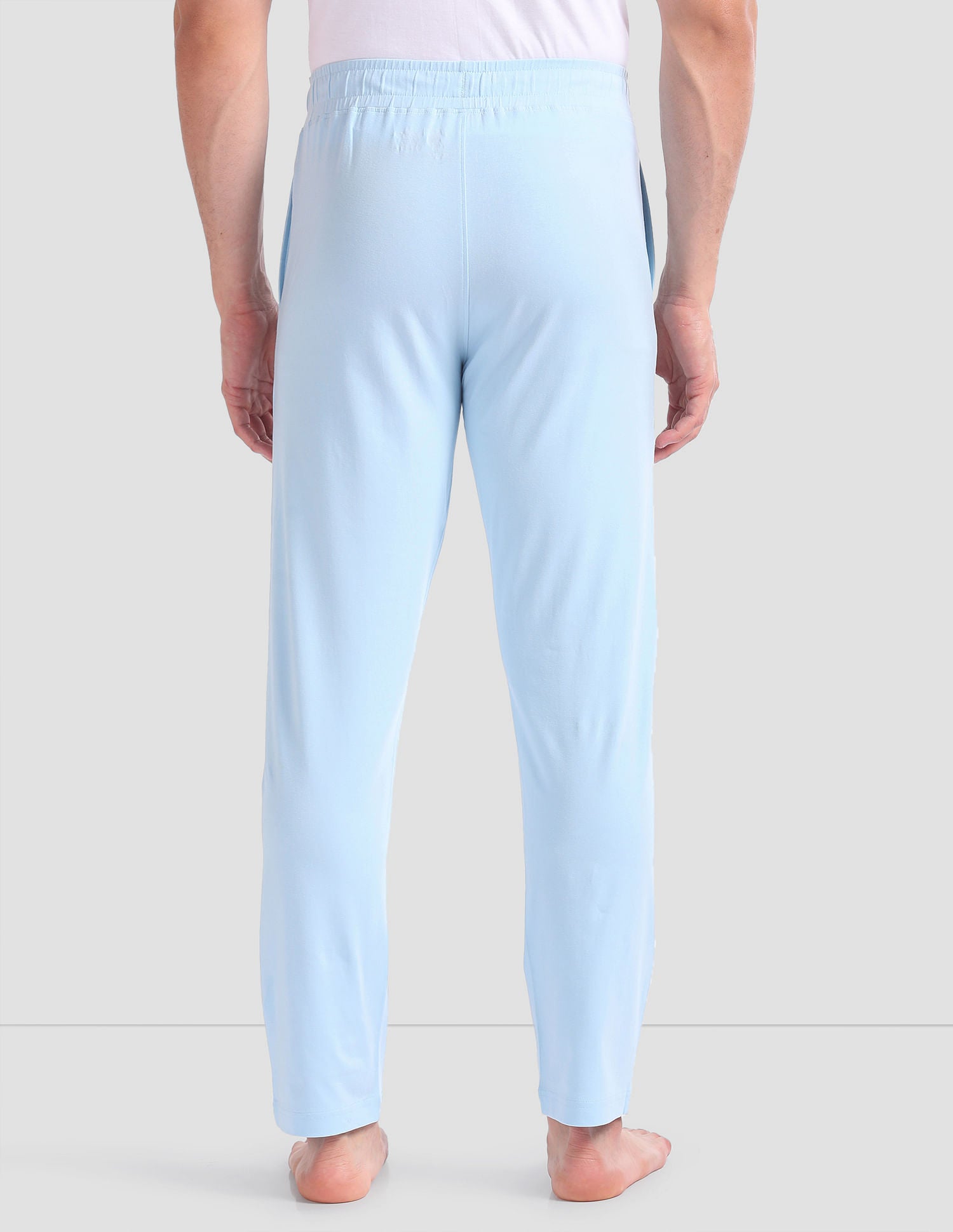 Cotton Stretch OELP1 Lounge Track Pants - Pack Of 1 Sky Blue - U.S. POLO ASSN. | Large