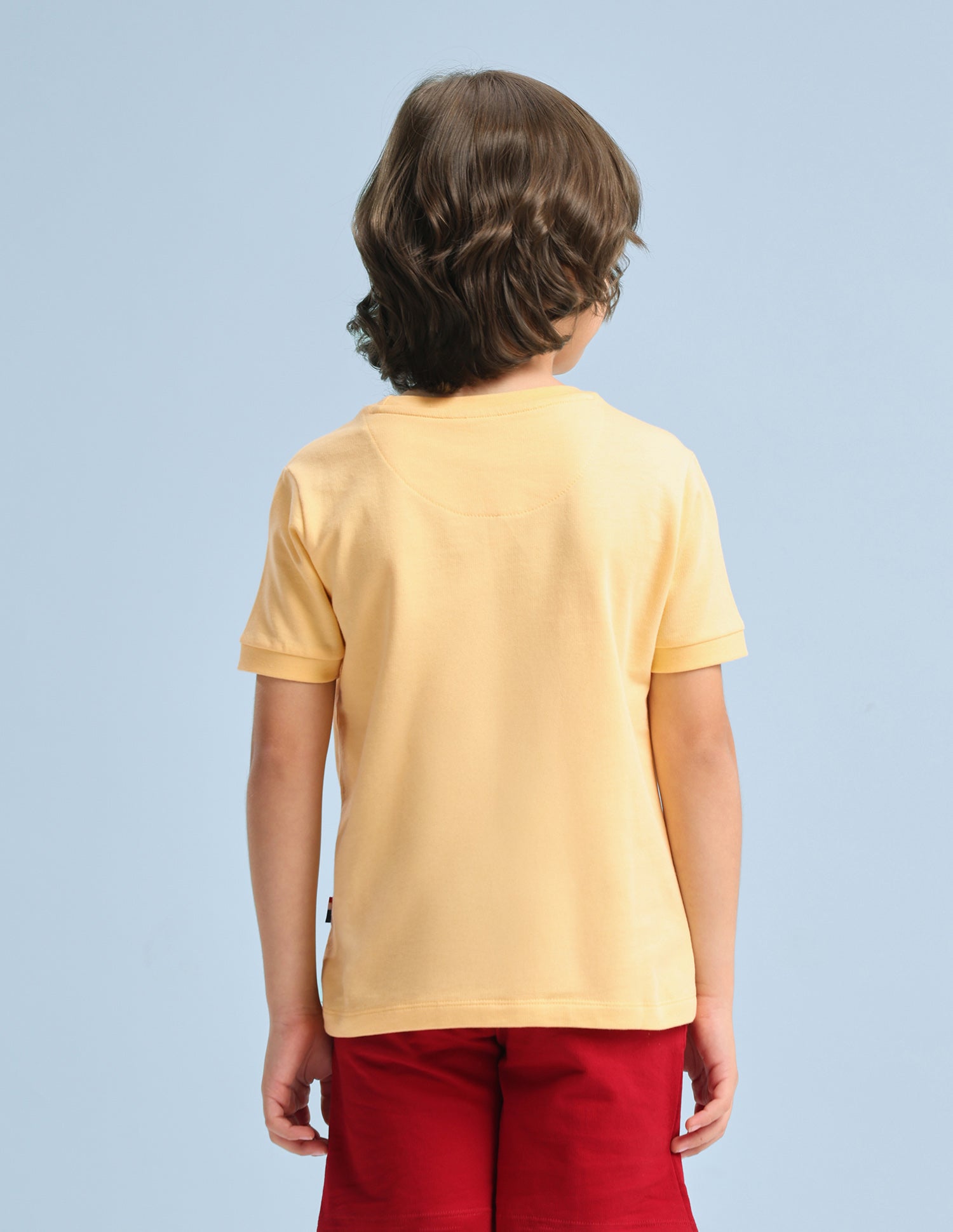 Solid Regular Fit T-Shirt Yellow - U.S. Polo Assn. India | Large