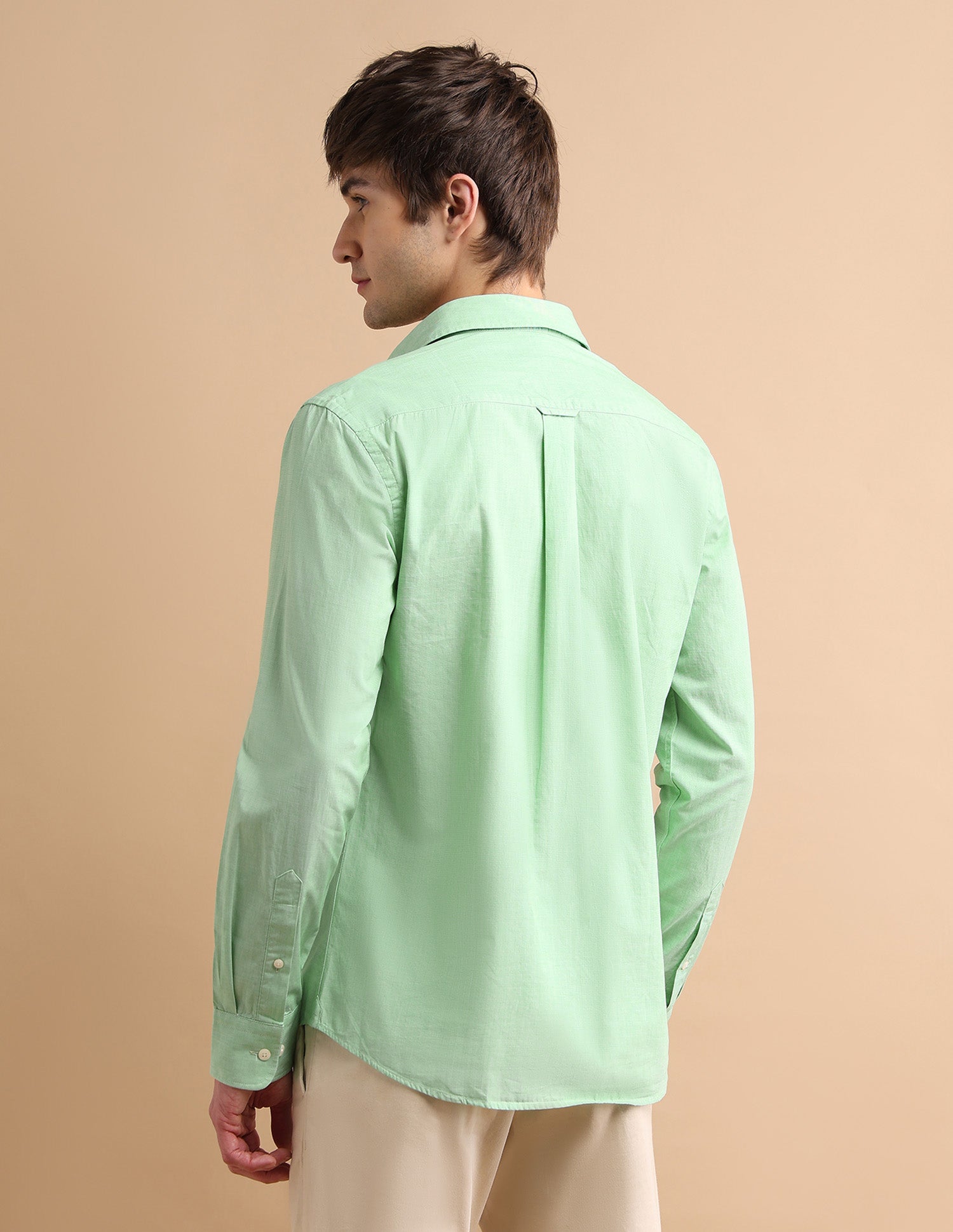 Two Tone Shirt Light Green - U.S. POLO ASSN. | Large