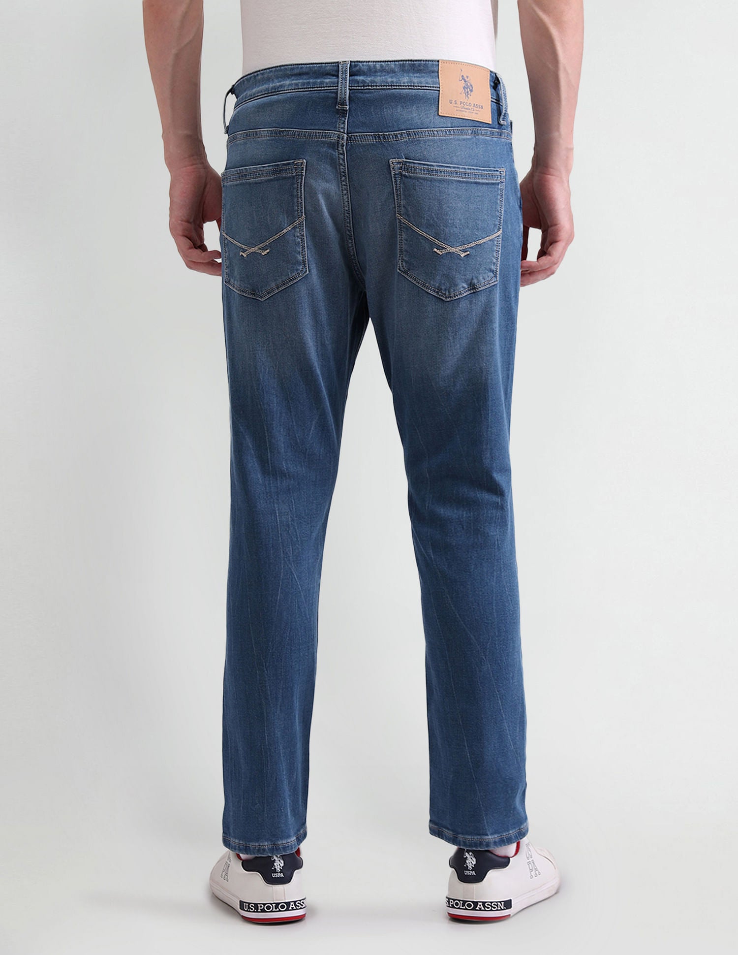 Henry Tapered Fit Blue Jeans Blue - U.S. POLO ASSN. | Large