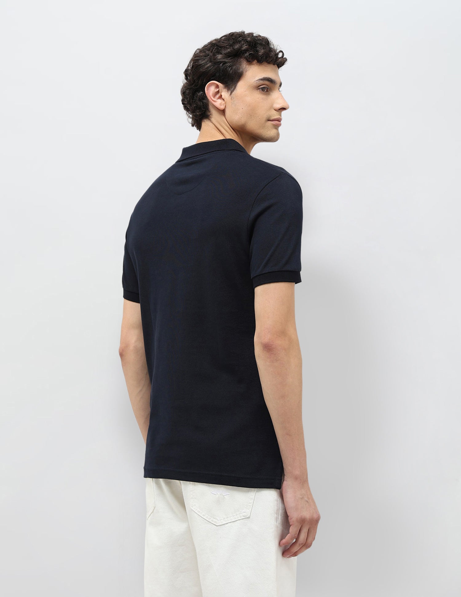 Brand Printed Muscle Fit Polo shirt Navy - U.S. POLO ASSN. | Large