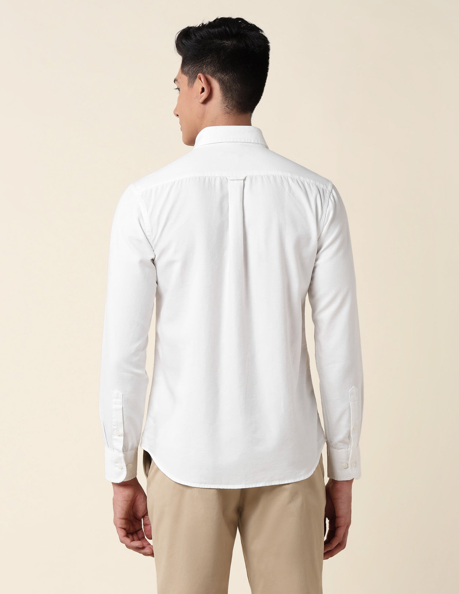 Tailored Fit Twill Shirt White - U.S. Polo Assn. India | Large