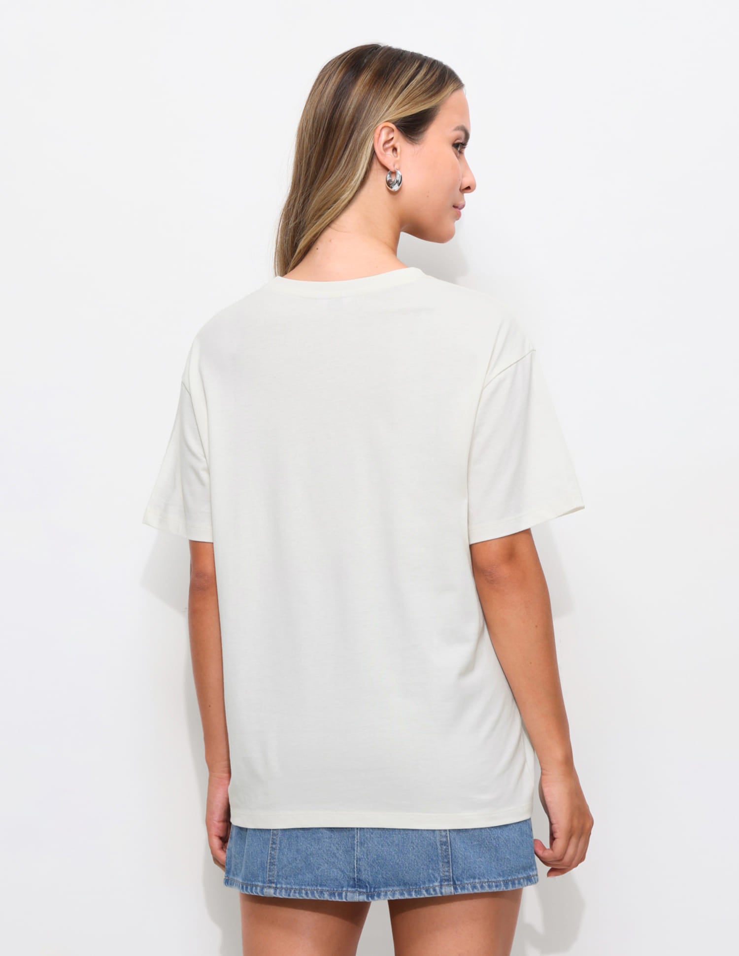 Graphic Printed Oversized T-shirt Off White - U.S. Polo Assn. India | Large