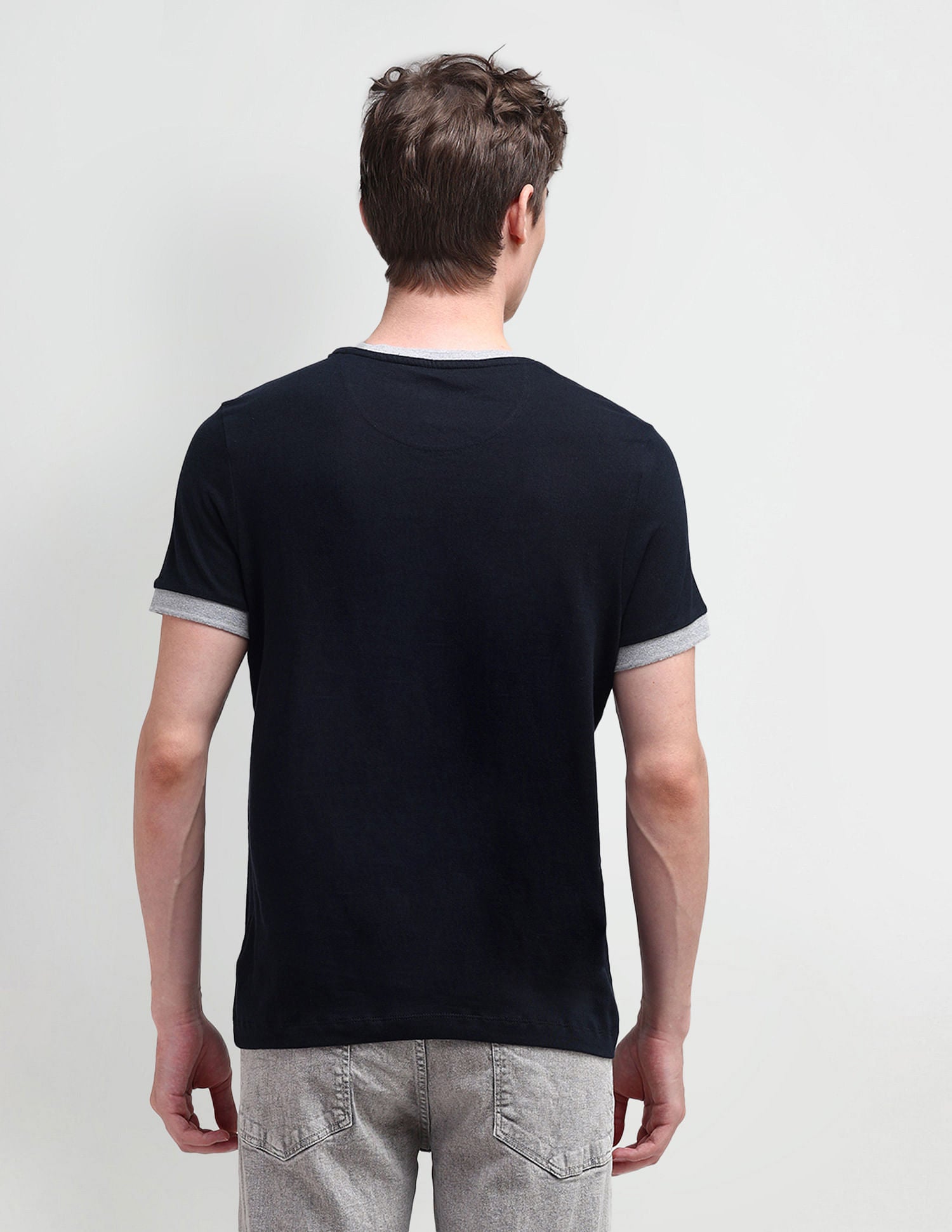 Muscle Fit Typography T-Shirt Navy - U.S. POLO ASSN. | Large