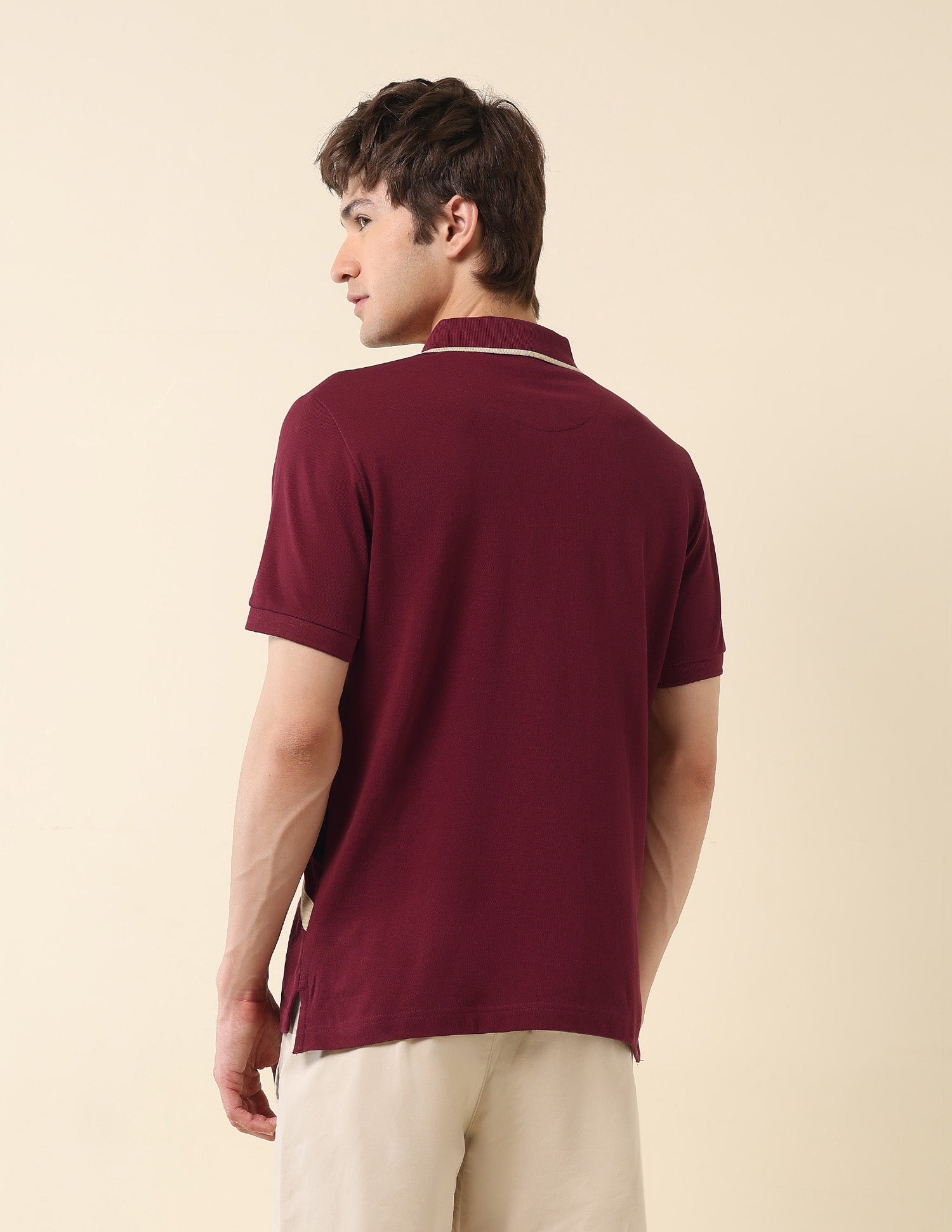 Colourblocked Classic Polo Shirt Wine - U.S. POLO ASSN. | Large