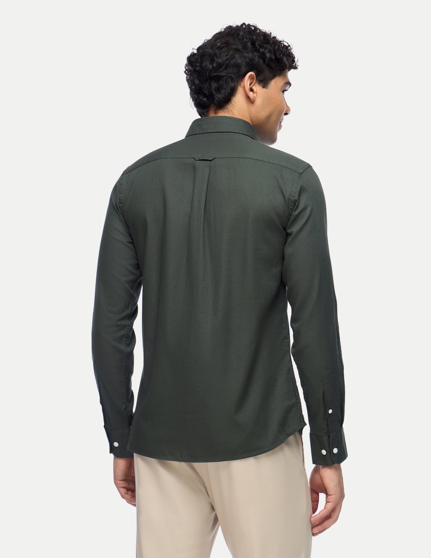 Cotton Dobby Shirt Dark Green - U.S. Polo Assn. India | Large