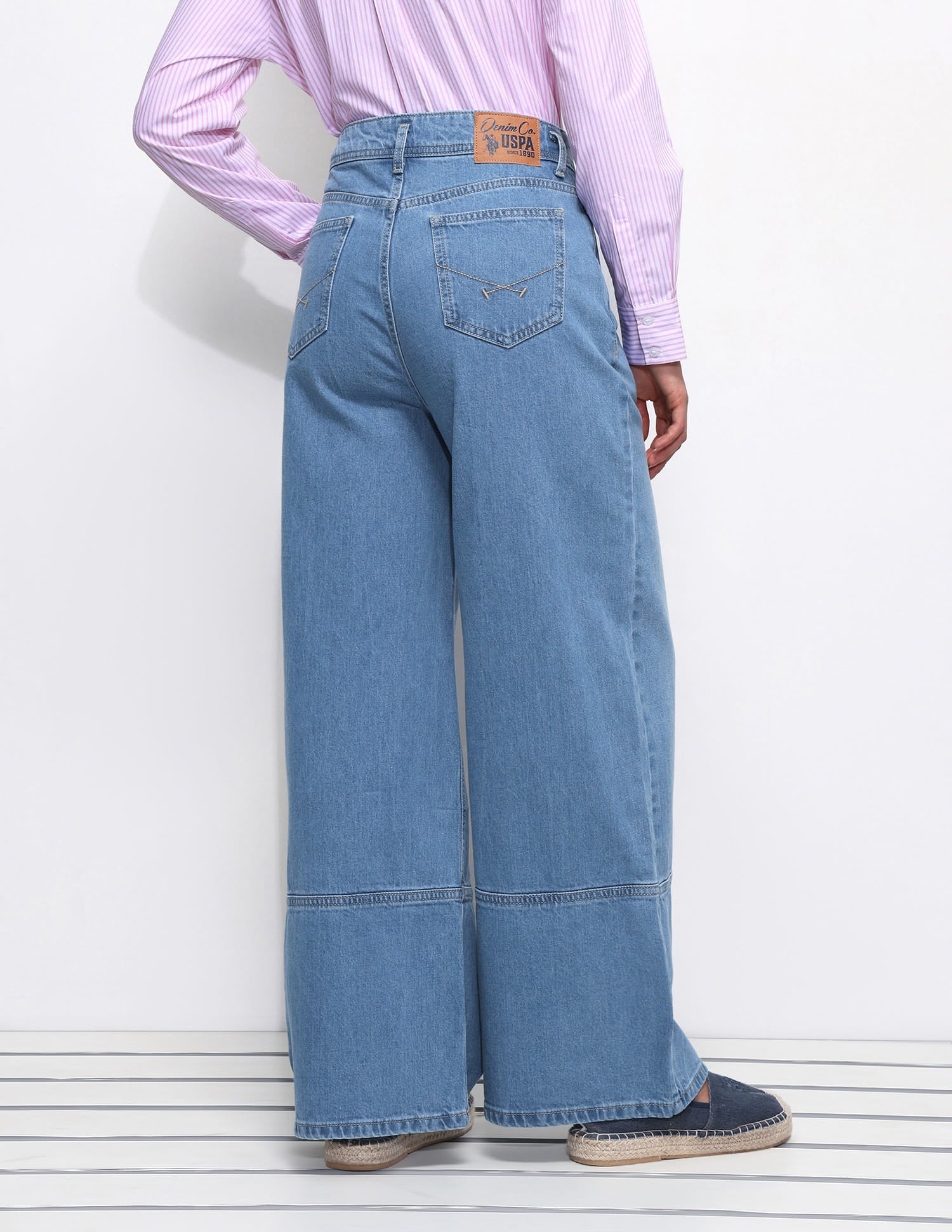 High Baggy Fit Jeans Blue - U.S. Polo Assn. India | Large