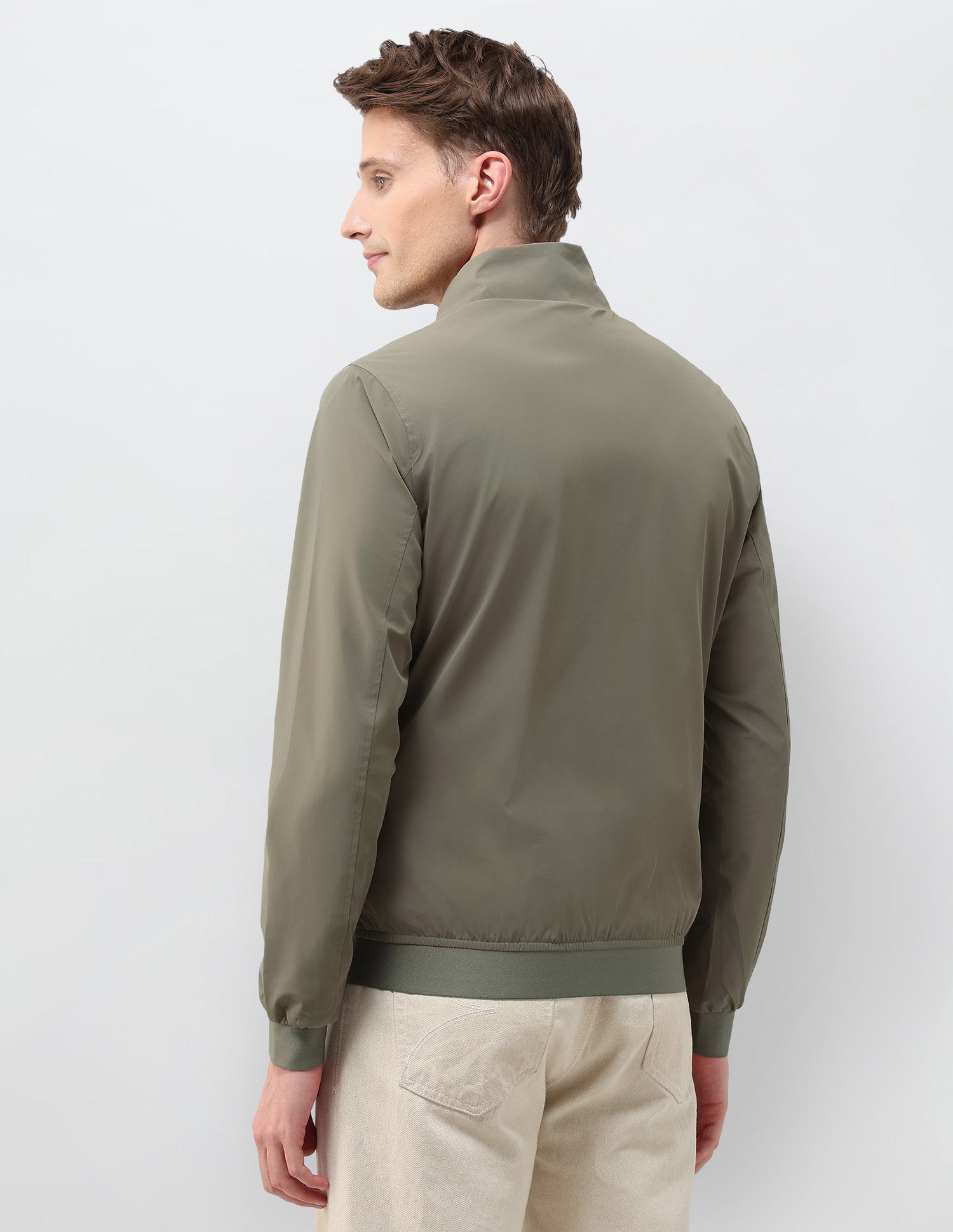 Solid Regular Fit Jacket Green - U.S. Polo Assn. India | Large