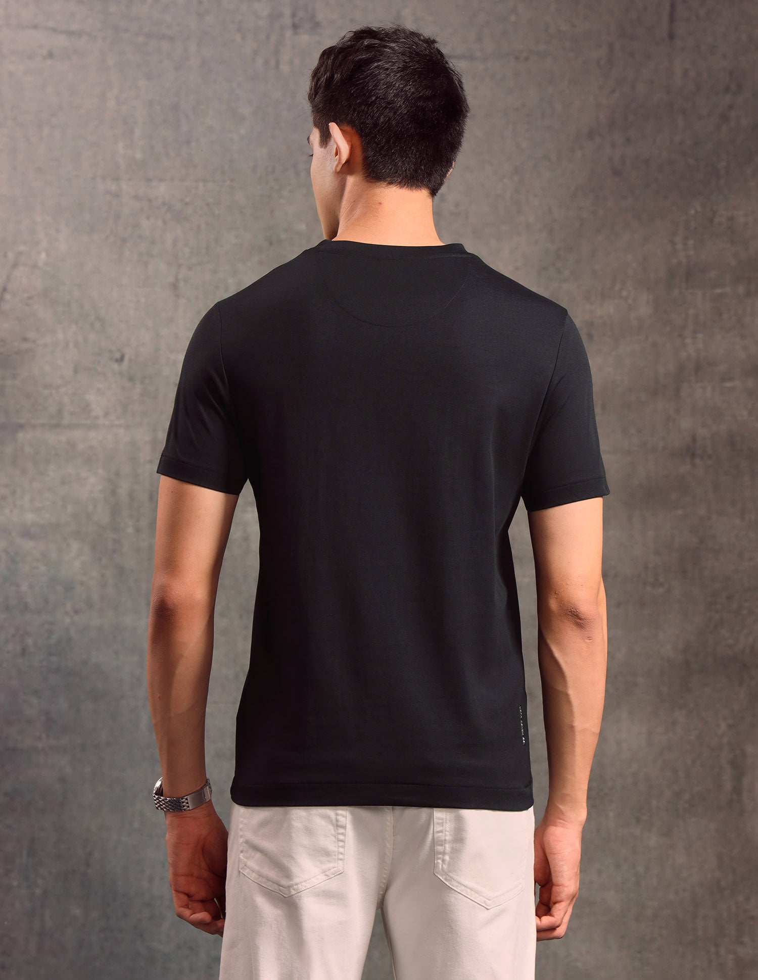 Solid Regular Fit T-shirt Black - U.S. POLO ASSN. | Large