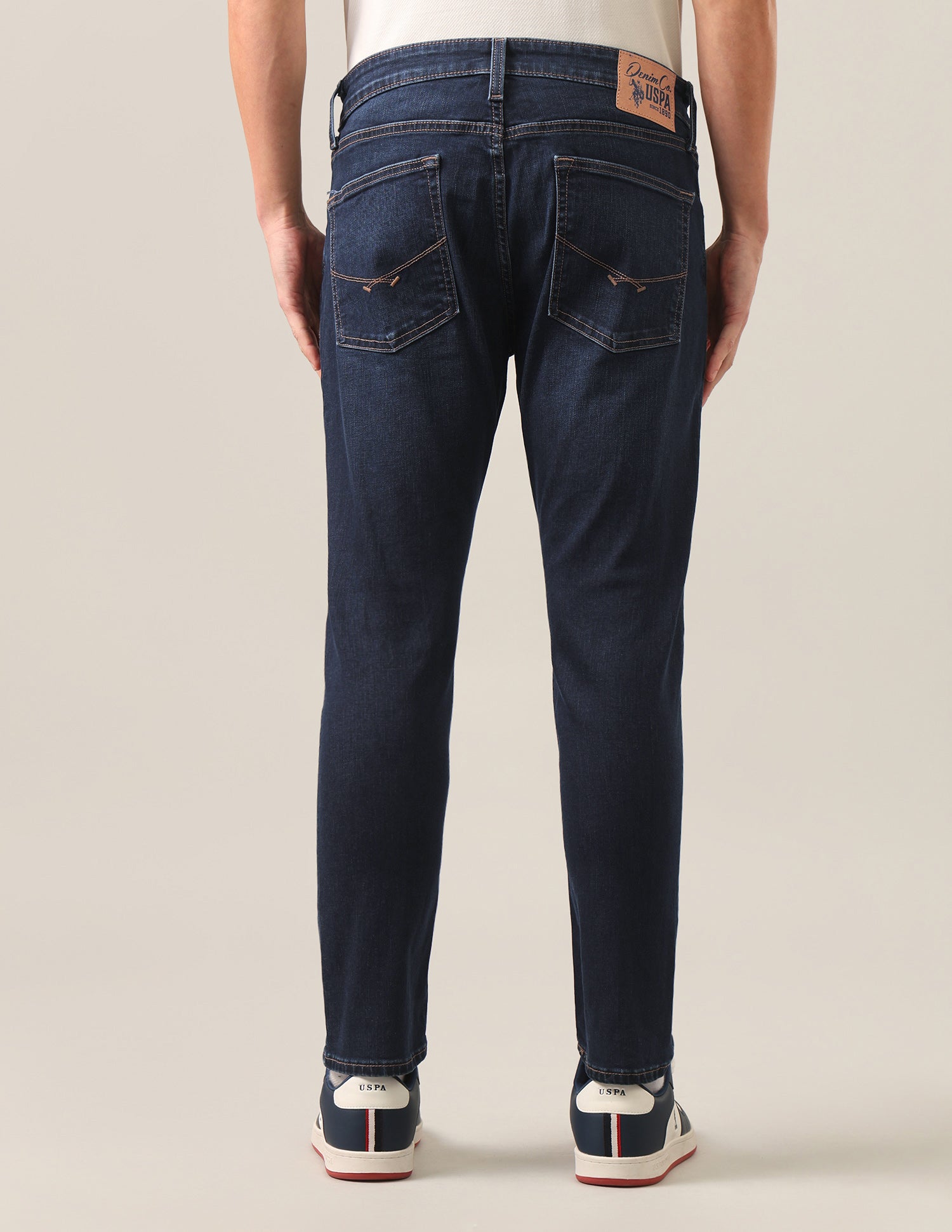 Henry Tapered Fit Blue Jeans Dark Blue - U.S. Polo Assn. India | Large