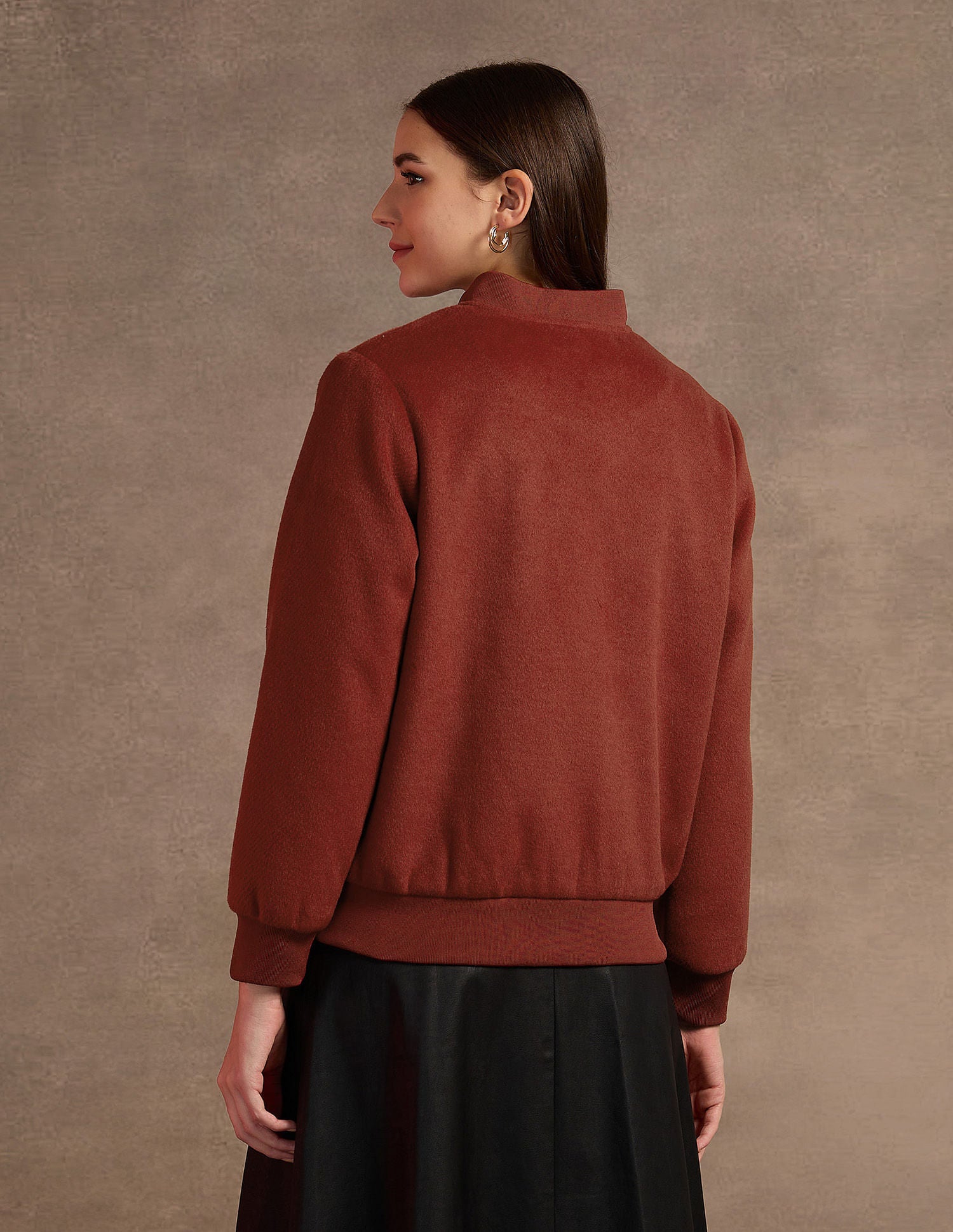 Varsity Collar Regular Jacket Rust - U.S. POLO ASSN. | Large