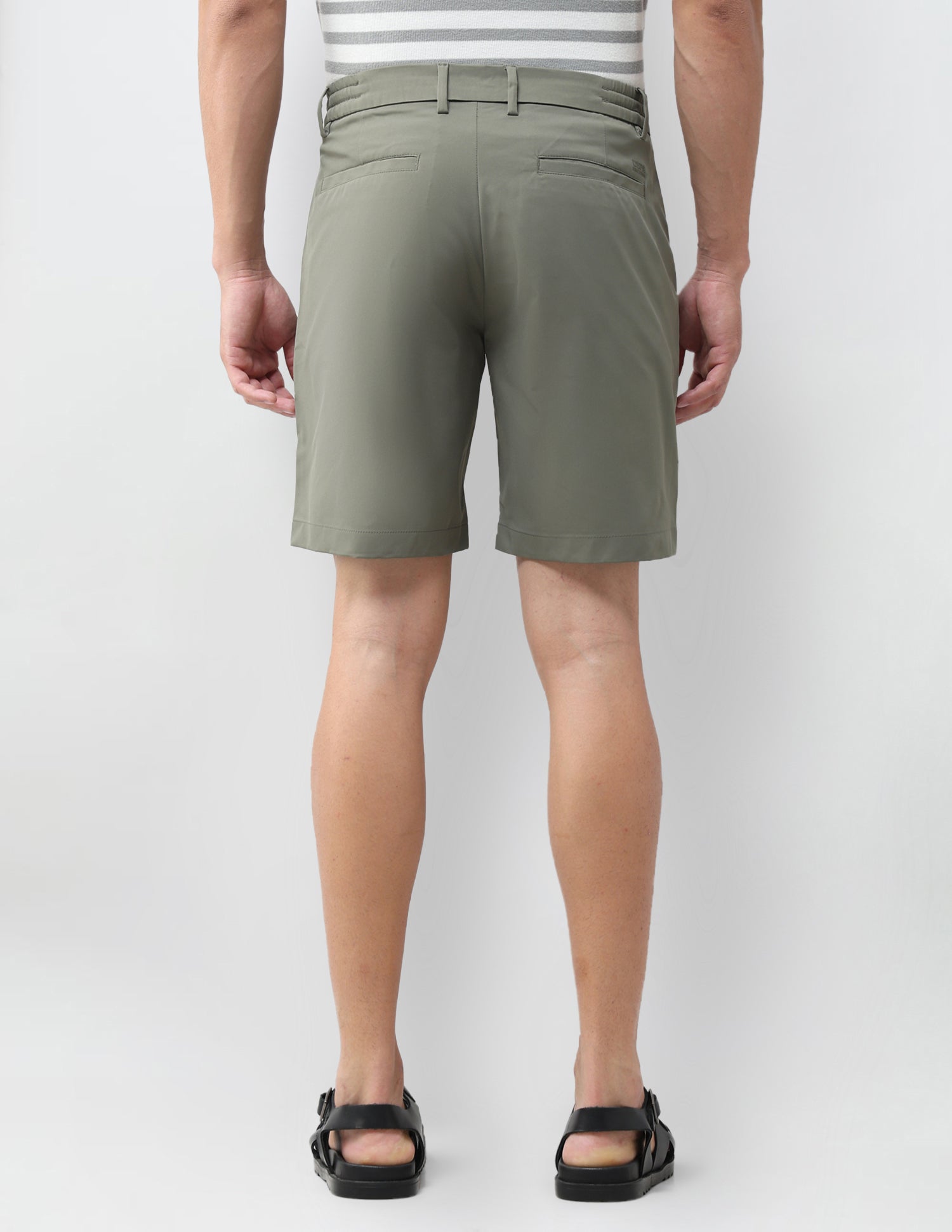 Mid Rise Slim Fit Shorts Green - U.S. Polo Assn. India | Large