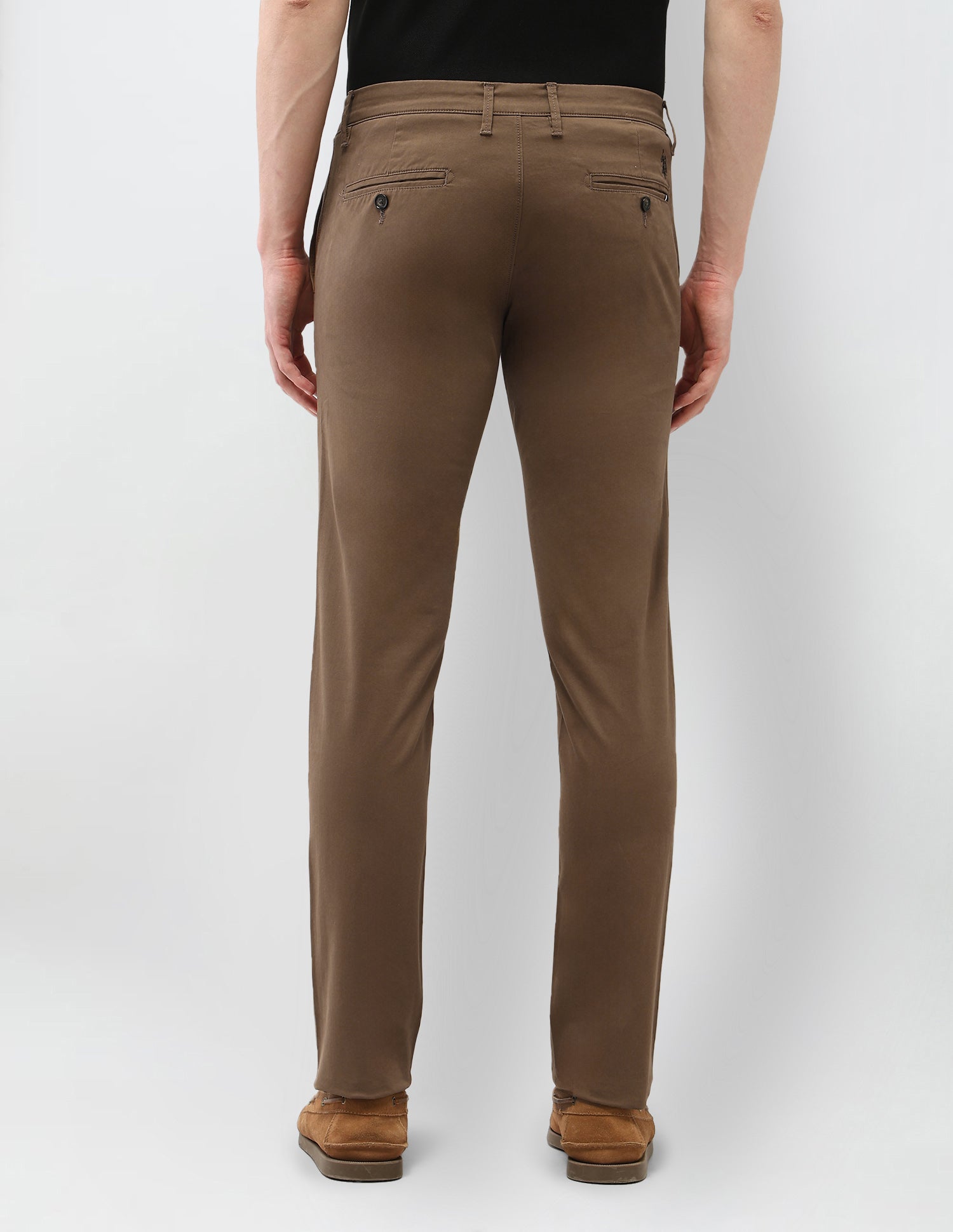 Denver Slim Fit Trouser Wall Trousers Brown - U.S. Polo Assn. India | Large