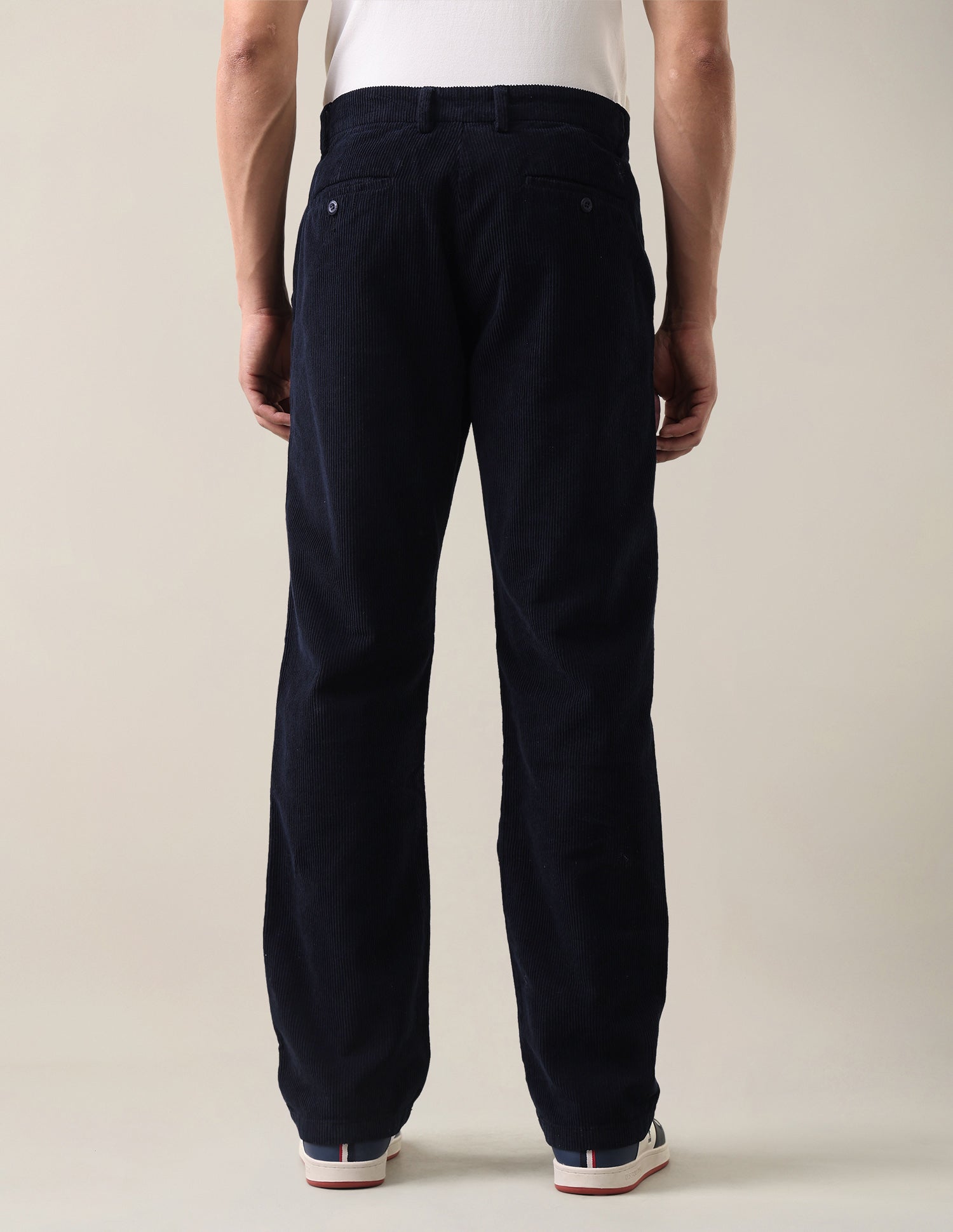 Corduroy	Riley Straight Fit Trousers Navy - U.S. Polo Assn. India | Large
