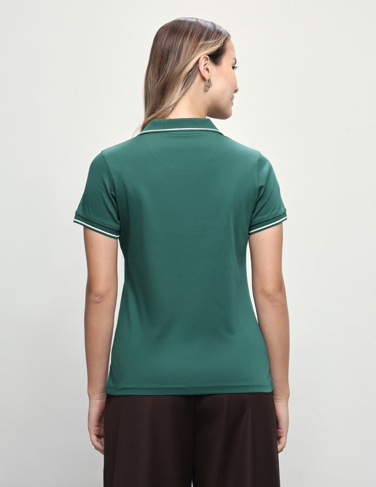 Solid Regular Fit Polo Shirt Green - U.S. Polo Assn. India | Large