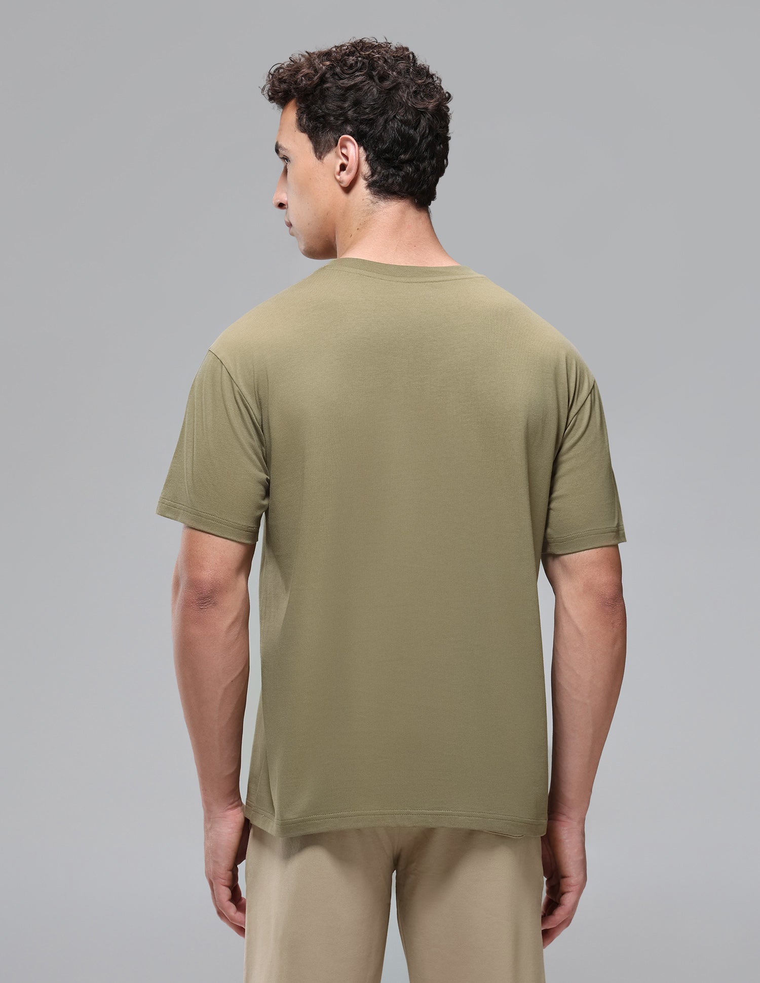 Breathable Regular Comfort Fit OEE15 Lounge T-Shirt Martin Olive - U.S. Polo Assn. India | Large