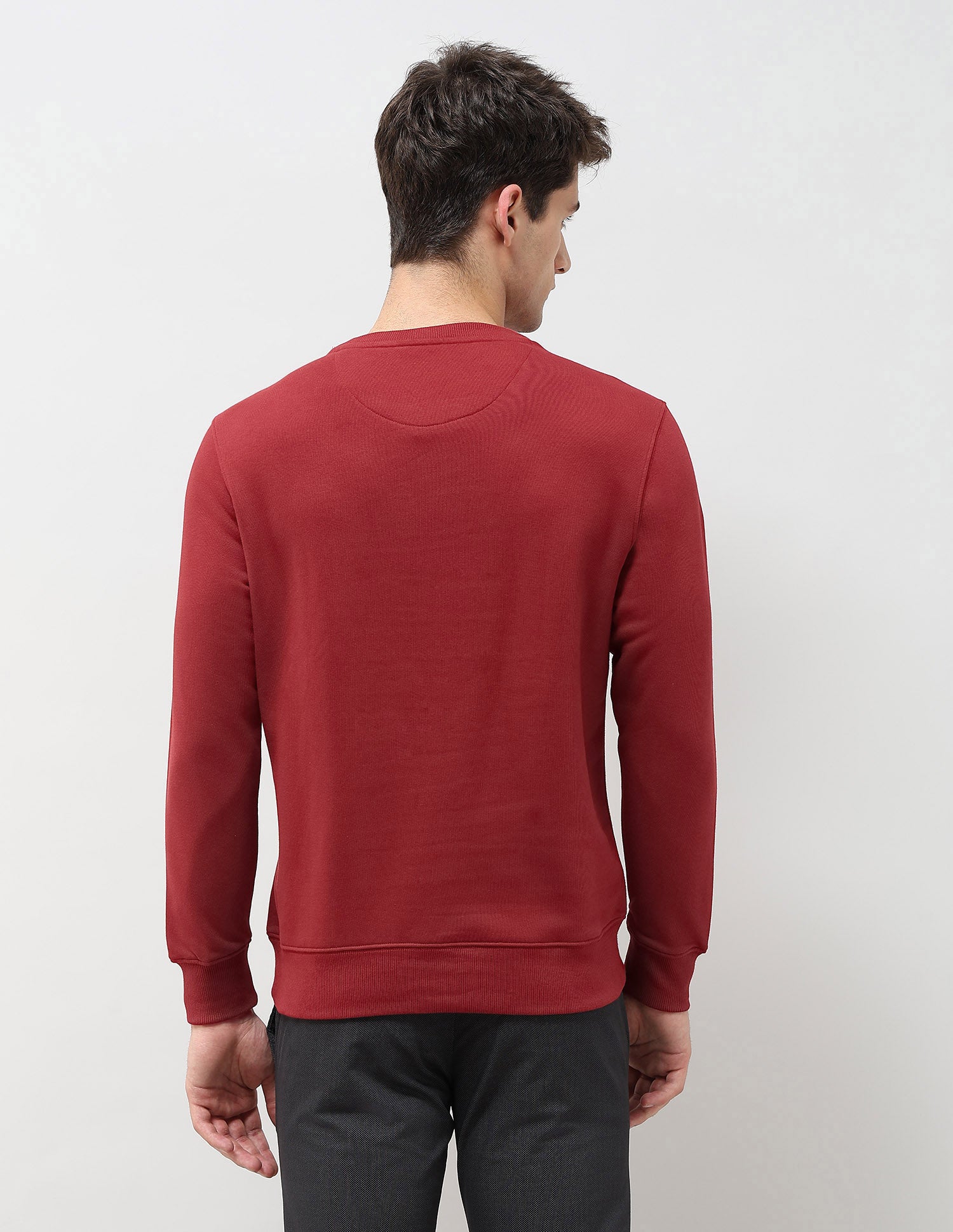 Brand Printed Regular Fit Sweatshirt Dark Red - U.S. POLO ASSN. | Large