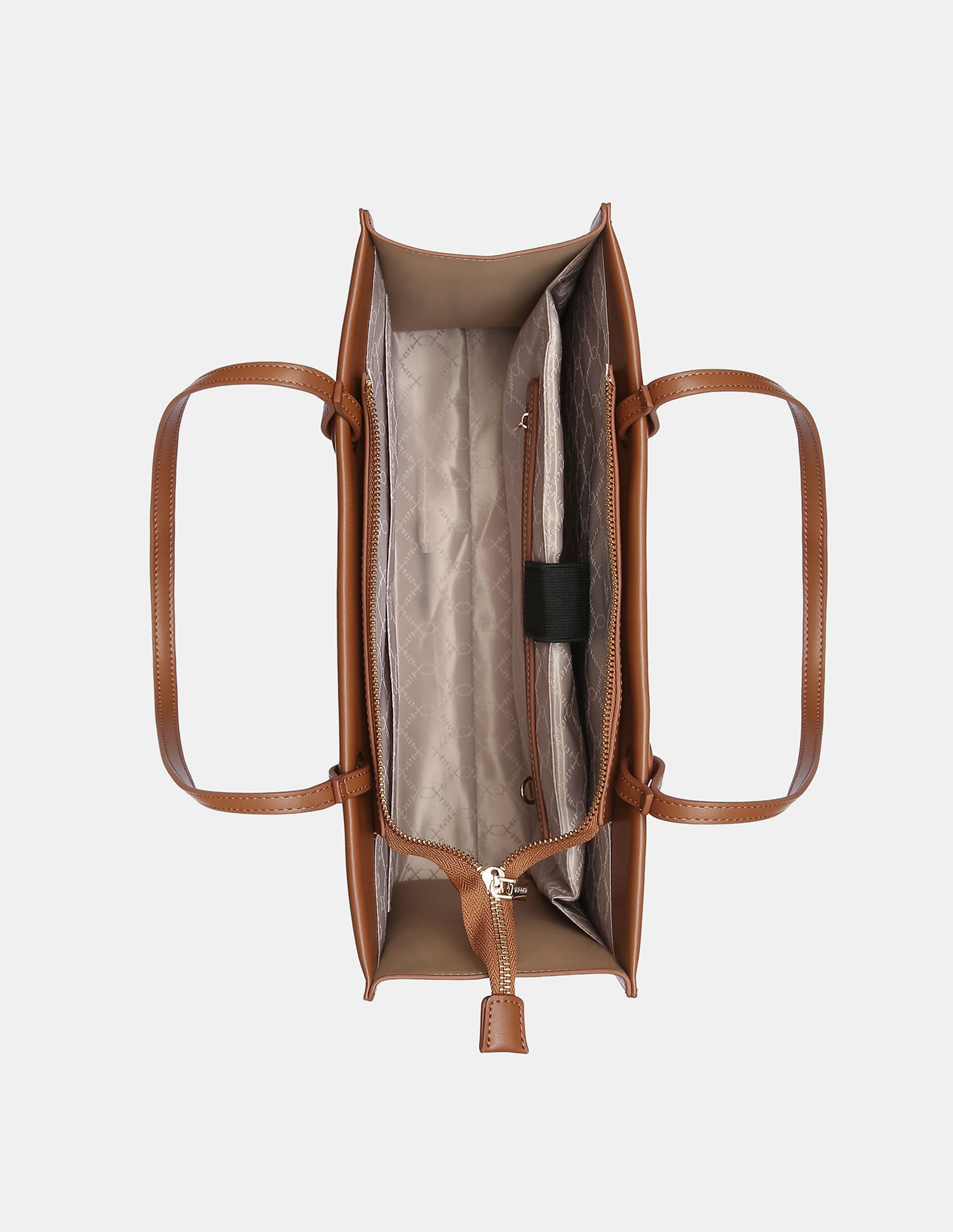 Women Bria Tote Bag with Monogram Print Beige - U.S. POLO ASSN. | Large