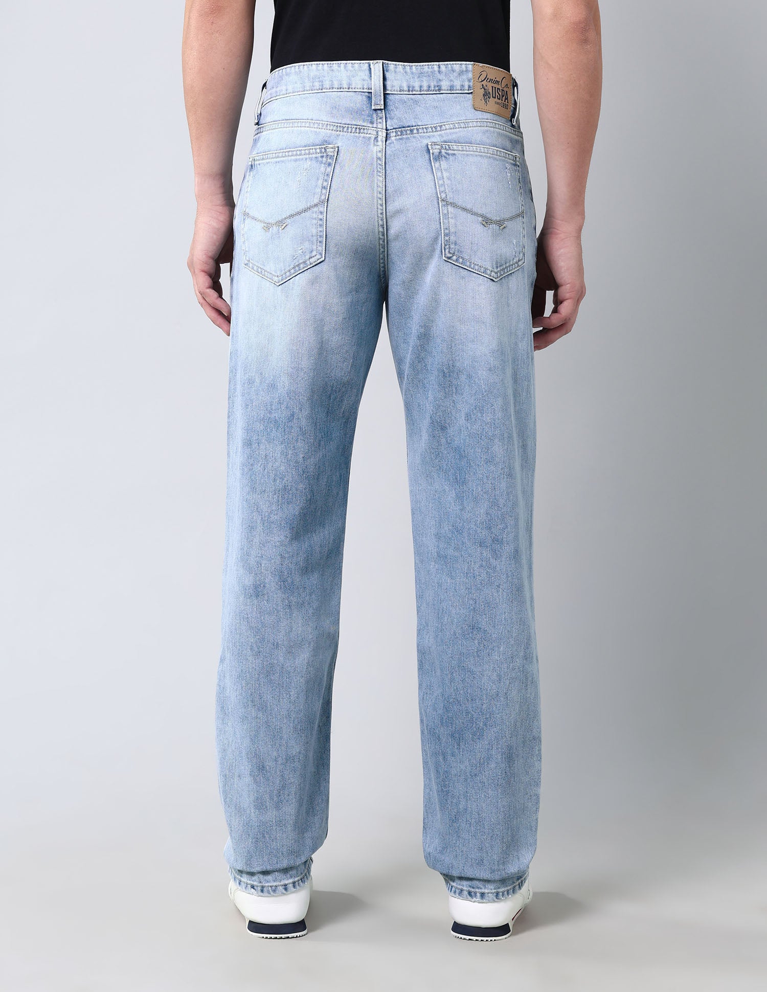 Shawn Relaxed Fit Vintage Jeans Light Wash - U.S. Polo Assn. India | Large