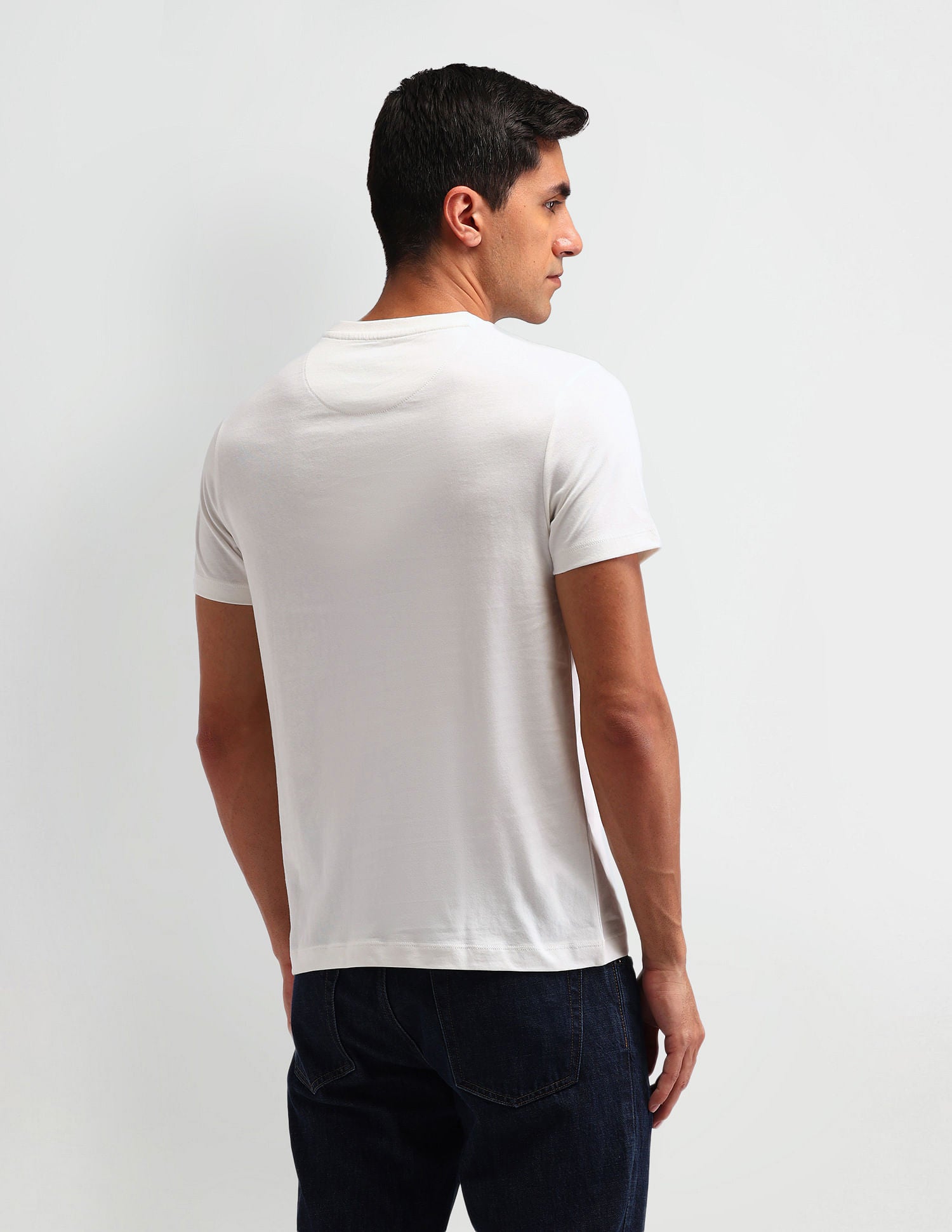 Outdoor Muscle Fit Brand T-Shirt Ivory - U.S. POLO ASSN. | Large