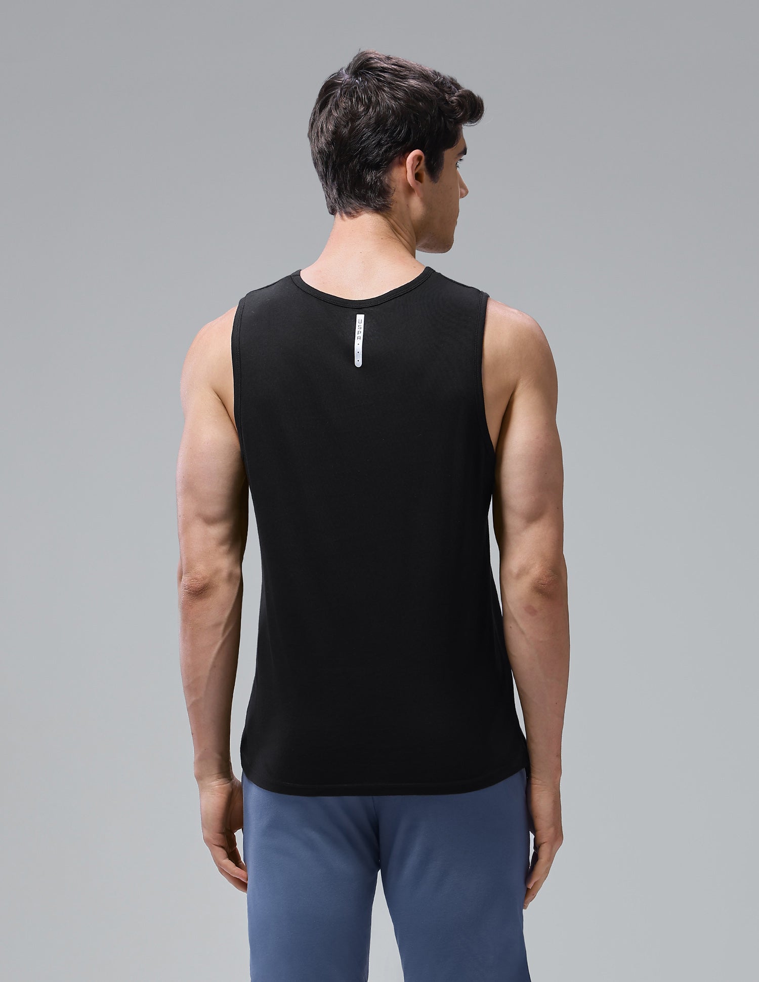 Antimicrobial Pure Cotton OEV11 Gym Vest - Pack Of 1 Black - U.S. Polo Assn. India | Large
