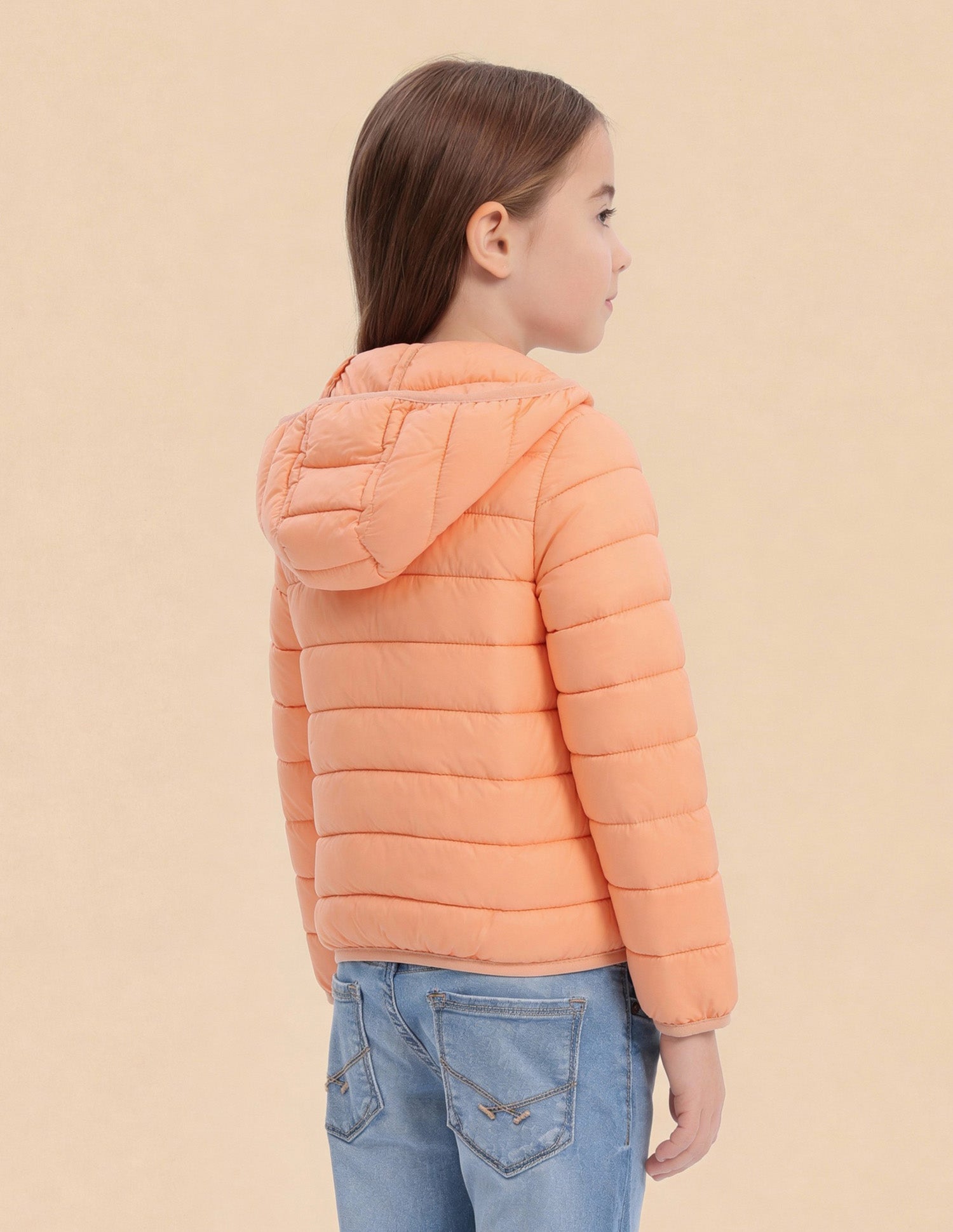 Girls Solid Packabale Jacket Rust - U.S. Polo Assn. India | Large