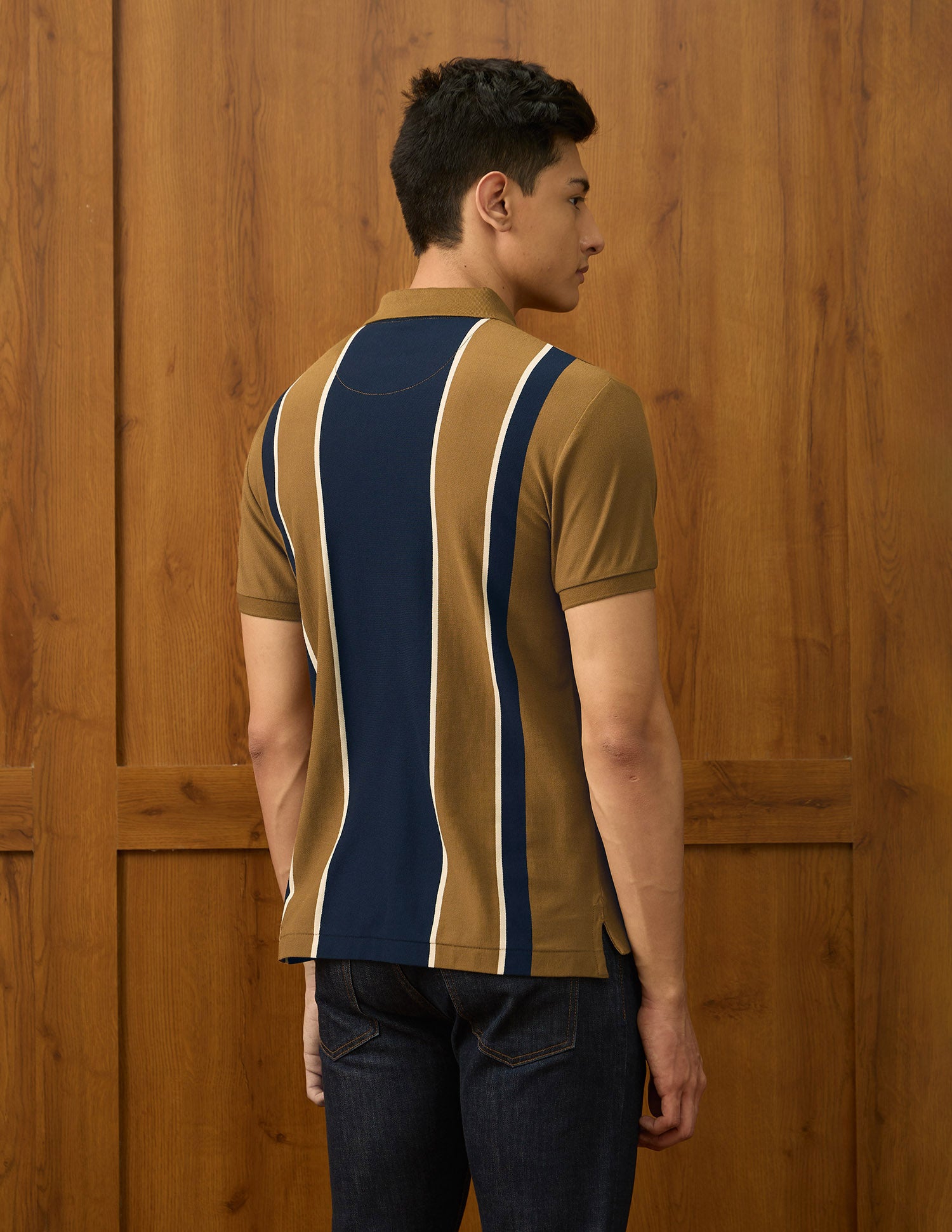 Pure Cotton Varsity Polo Shirt Mustard - U.S. POLO ASSN. | Large