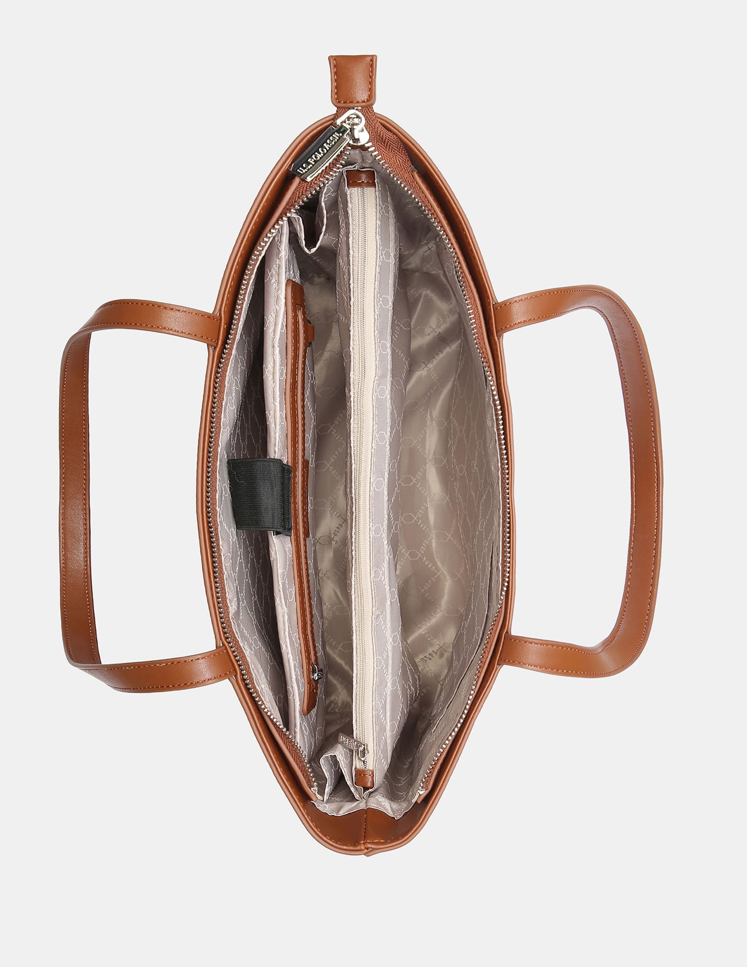 Women Bree Functional Tote Bag with Key Holder Tan - U.S. POLO ASSN. | Large