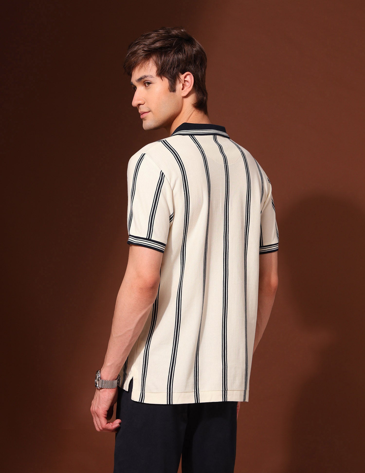 Pure Cotton Work And Wander Polo Shirt Off White - U.S. Polo Assn. India | Large