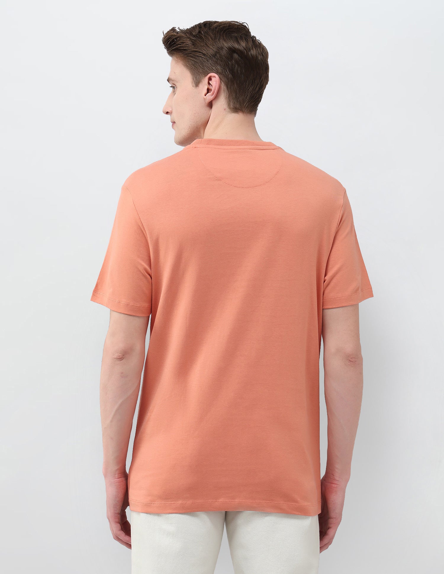 Brand Printed Slim Fit T-Shirt Orange - U.S. Polo Assn. India | Large