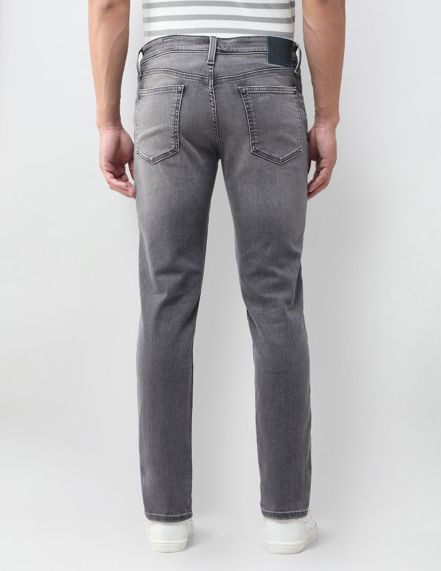 Brandon Slim Tapered Fit Grey Jeans Grey - U.S. Polo Assn. India | Large