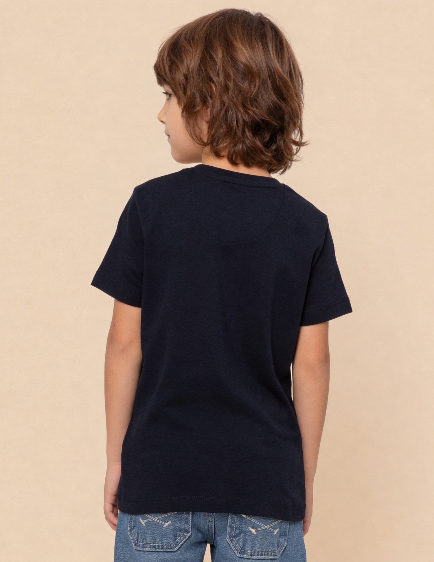 Graphic Printed Regular Fit T-Shirt Navy - U.S. Polo Assn. India | Large